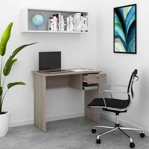 Vicco Schreibtisch Arbeitstisch Bürotisch PC-Tisch COLIN Sonoma Eiche