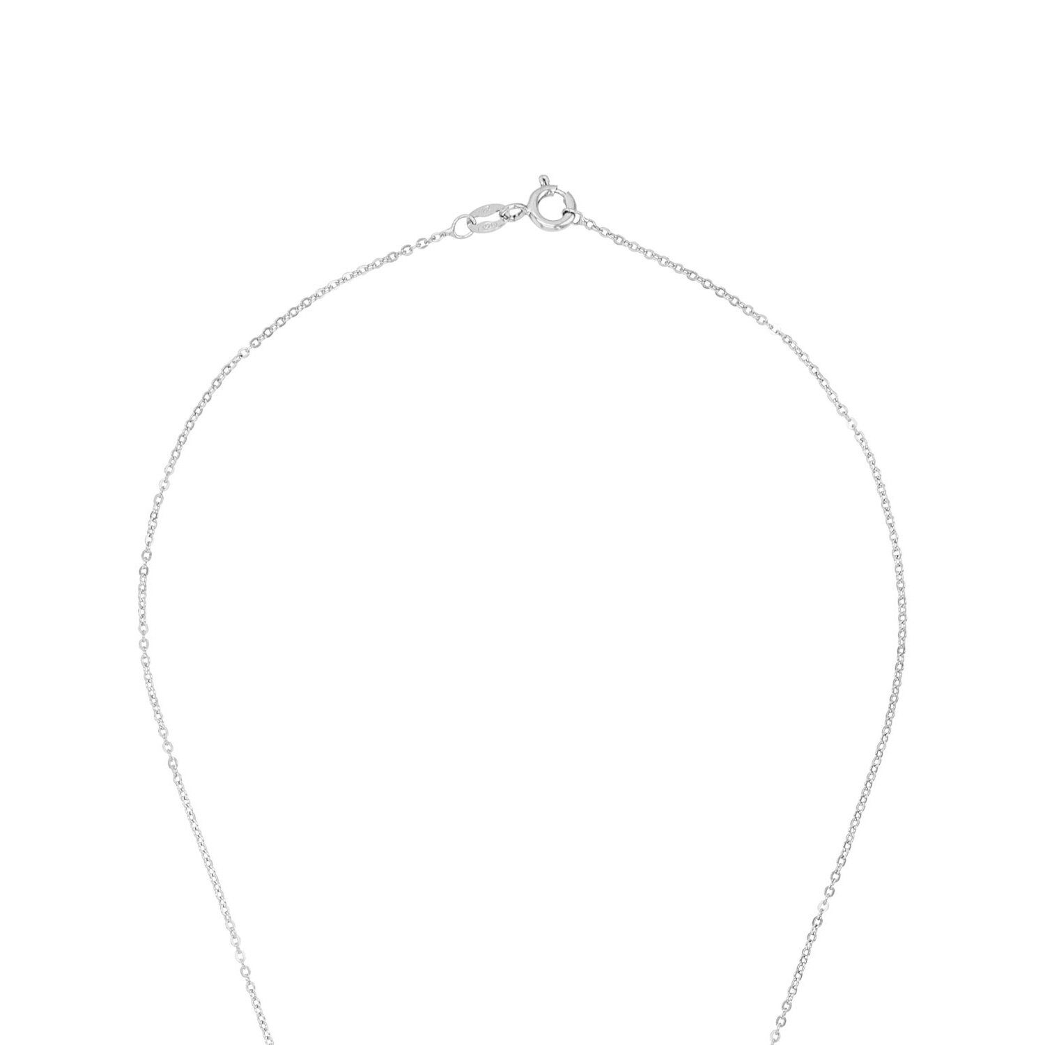 Amor Silberkette für Damen, 925 Anhänger) Kette Zirkonia Sterling mit (2-tlg., synth., Silber, Infinity