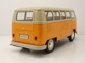 Welly Modellauto VW T1 Bus Fensterbus 1963 gelb beige Modellauto 1:18 Welly, Maßstab 1:18