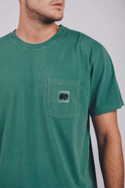 Trendsplant T-Shirt Garza Pigment Dyed T-Shirt Foliage Green