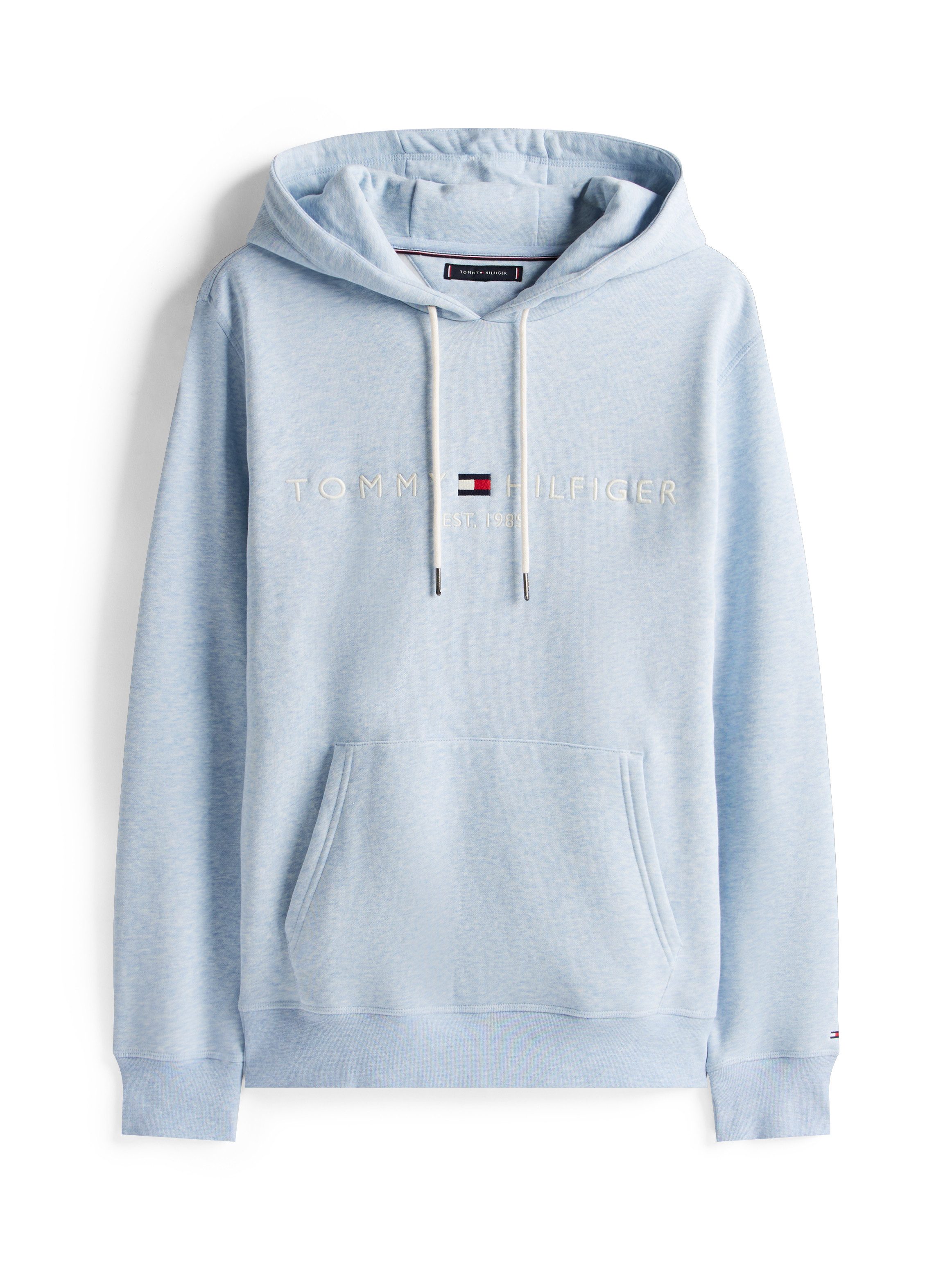 Tommy Hilfiger Kapuzensweatshirt TOMMY LOGO unifarben, casual, regular fit, Baumwollmix, Kapuze