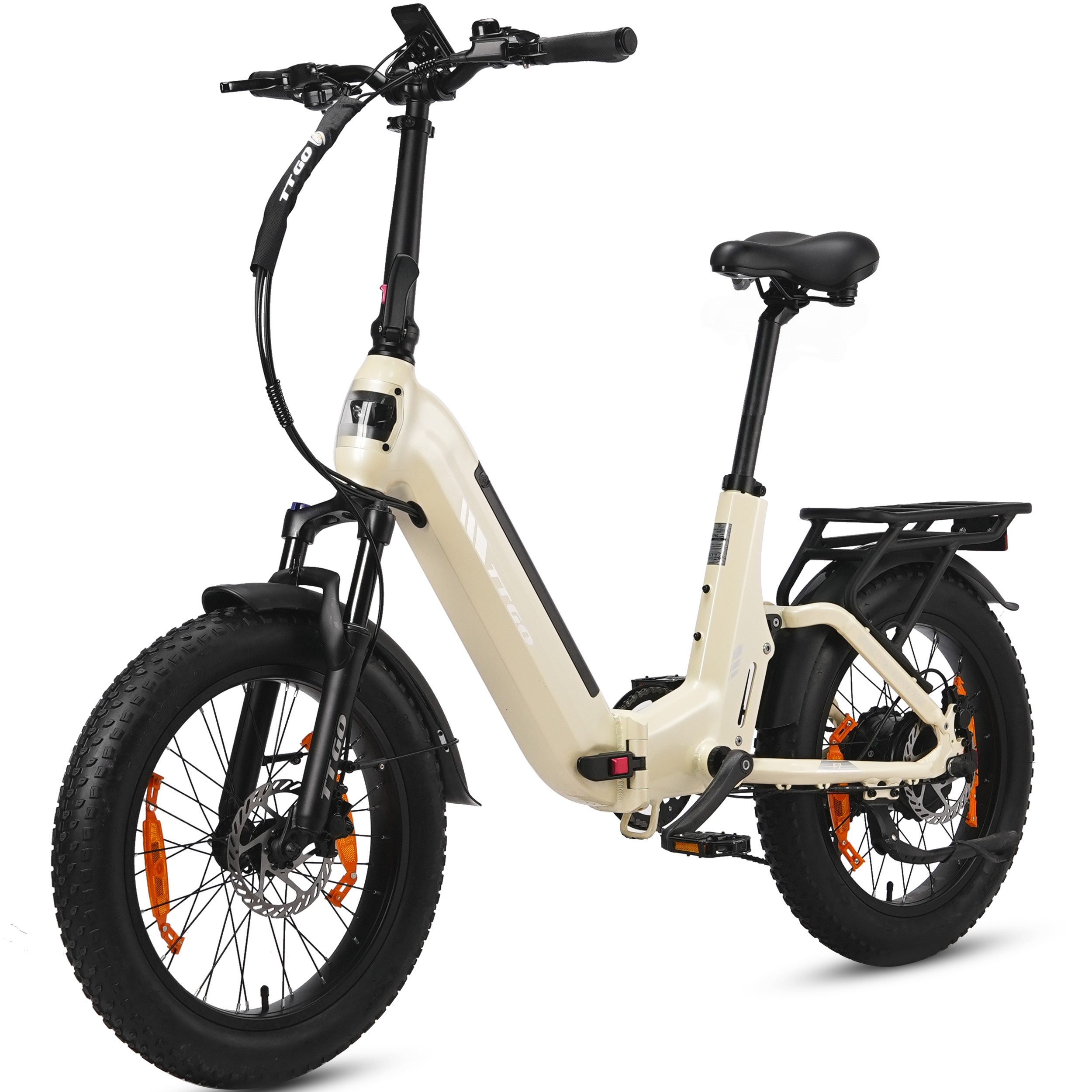 E-Bike Klapprad 20 Zoll, Vollfederung, 70Nm, Drehmomentsensor, Lockout-Federgabel