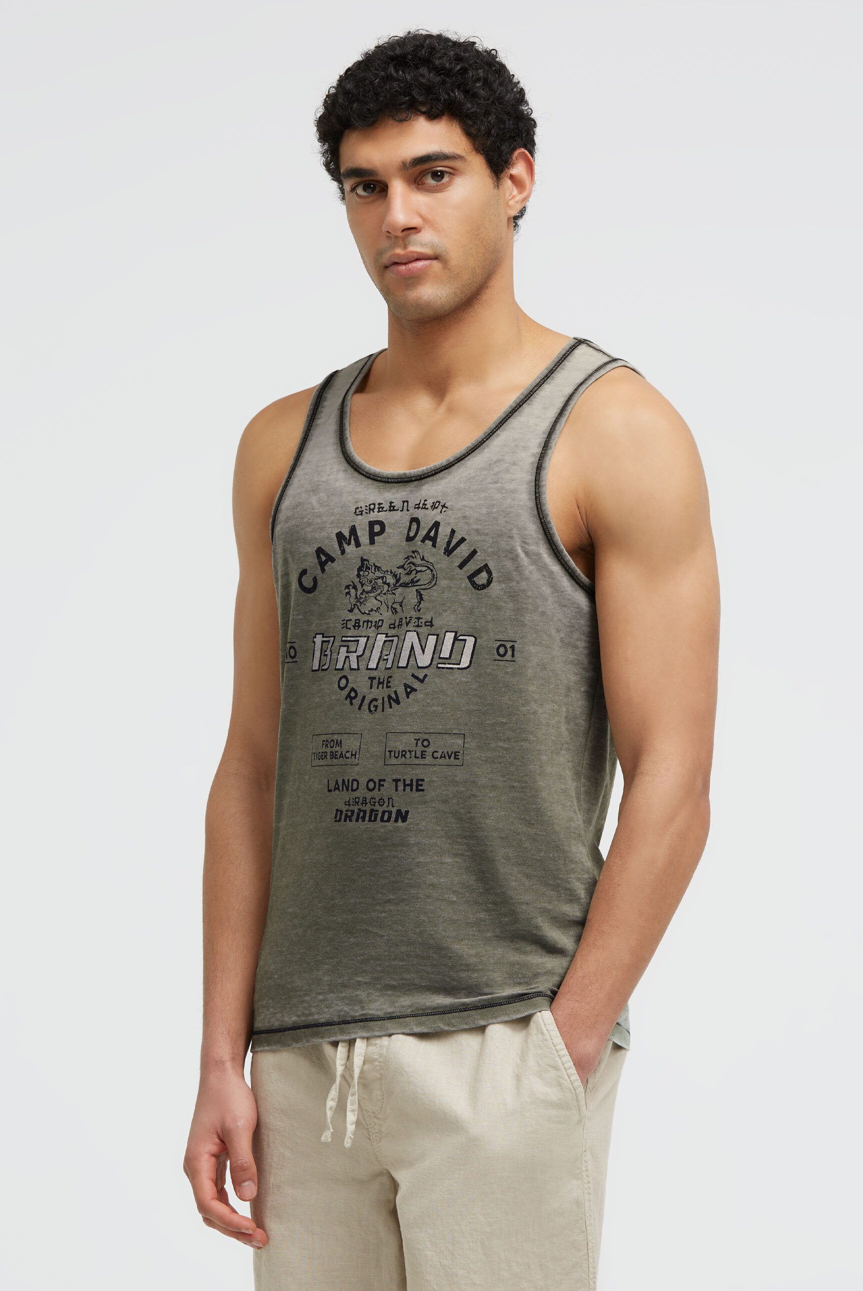 CAMP DAVID Tanktop in softer Haptik