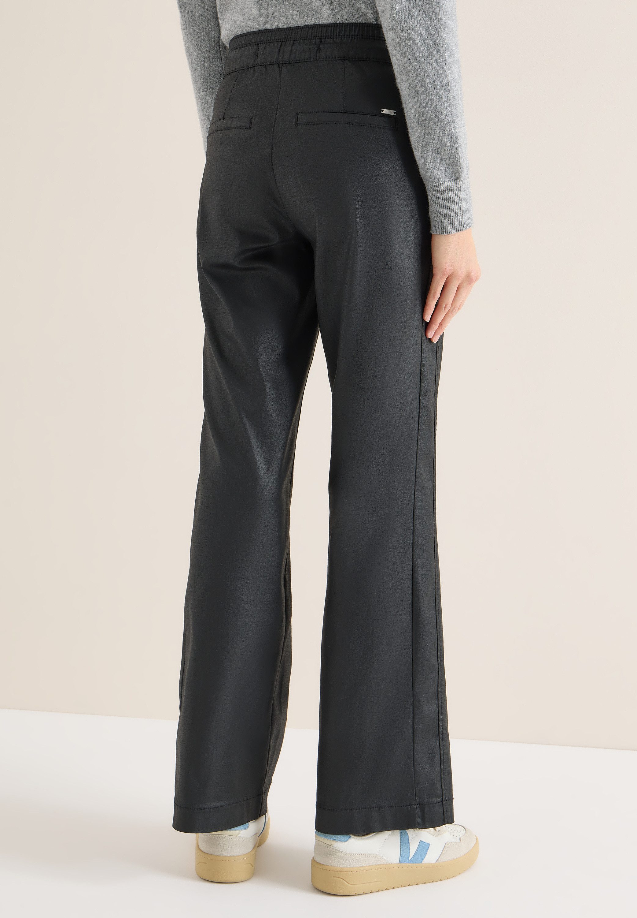 STREET ONE Lederimitathose High Waist günstig online kaufen