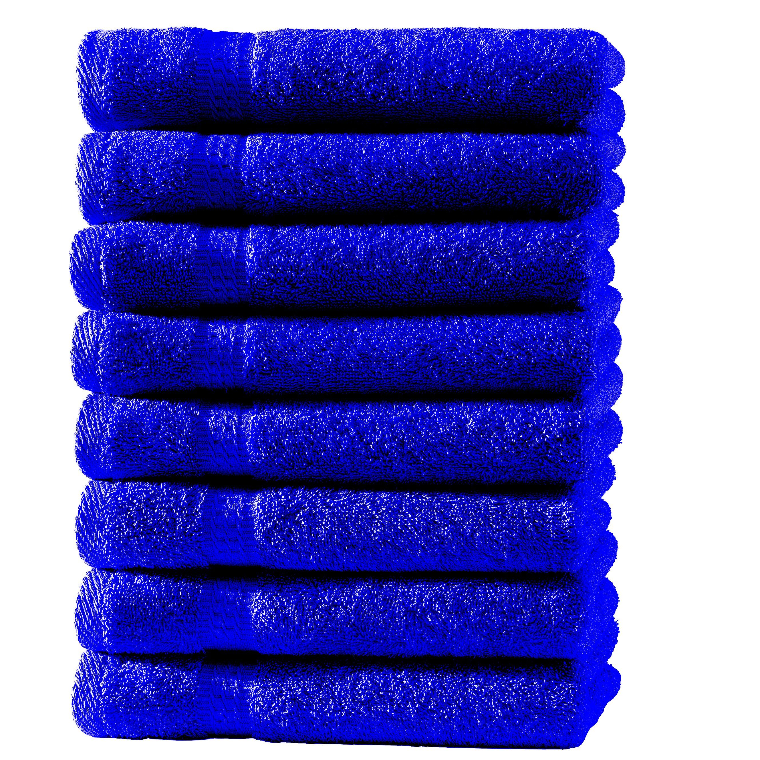 Hometex Premium Textiles Handtuch in Premium Qualität 500 g/m², Feinster Frottier-Stoff 100% Baumwolle, 8x Gästetuch, Kuschelig weich, saugfähig, Extra schwere, flauschige Hotel-Qualität