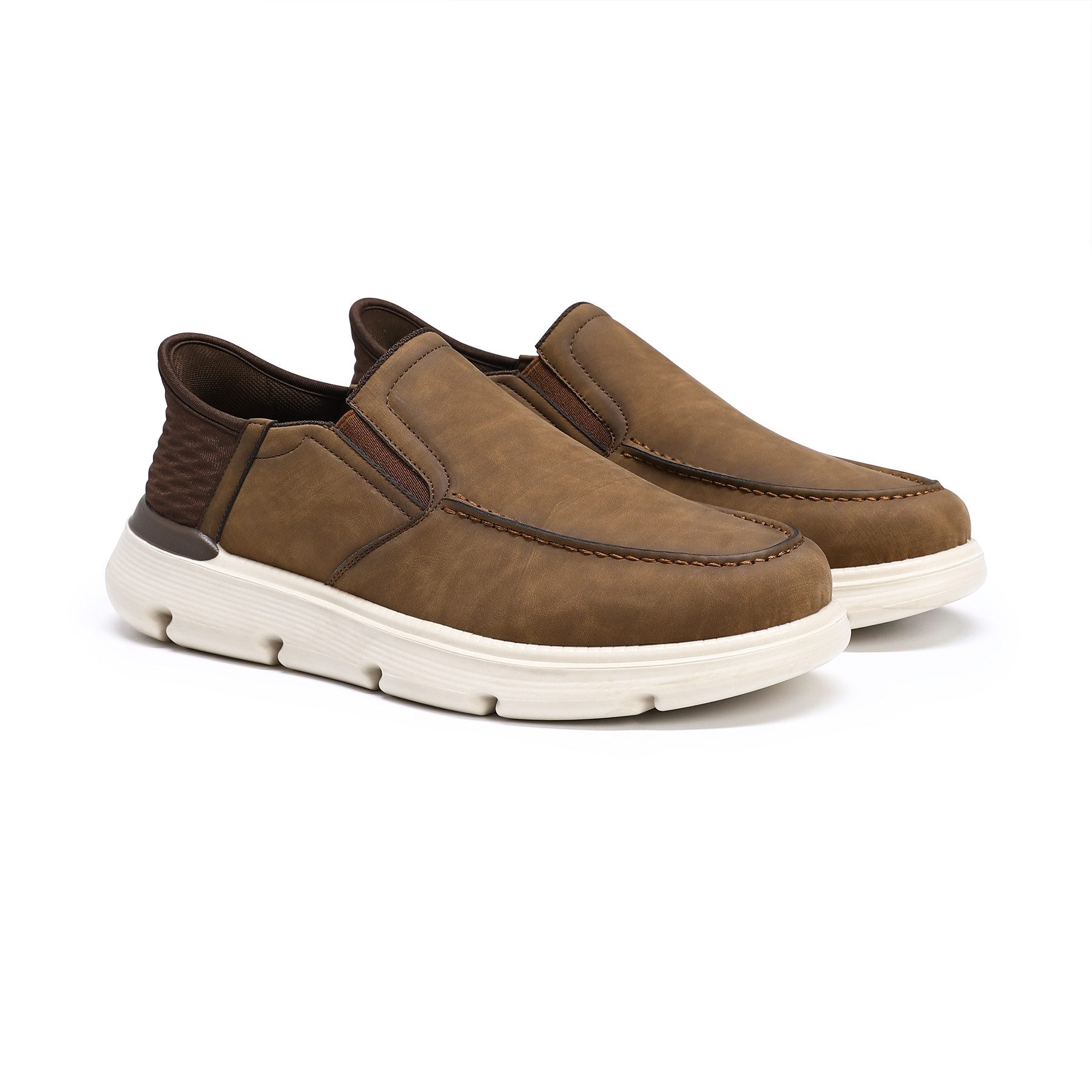 Allthemen Slip-On Sneaker Herren Retro Slip-On Sneaker mit Dämpfung Freizeitschuhe