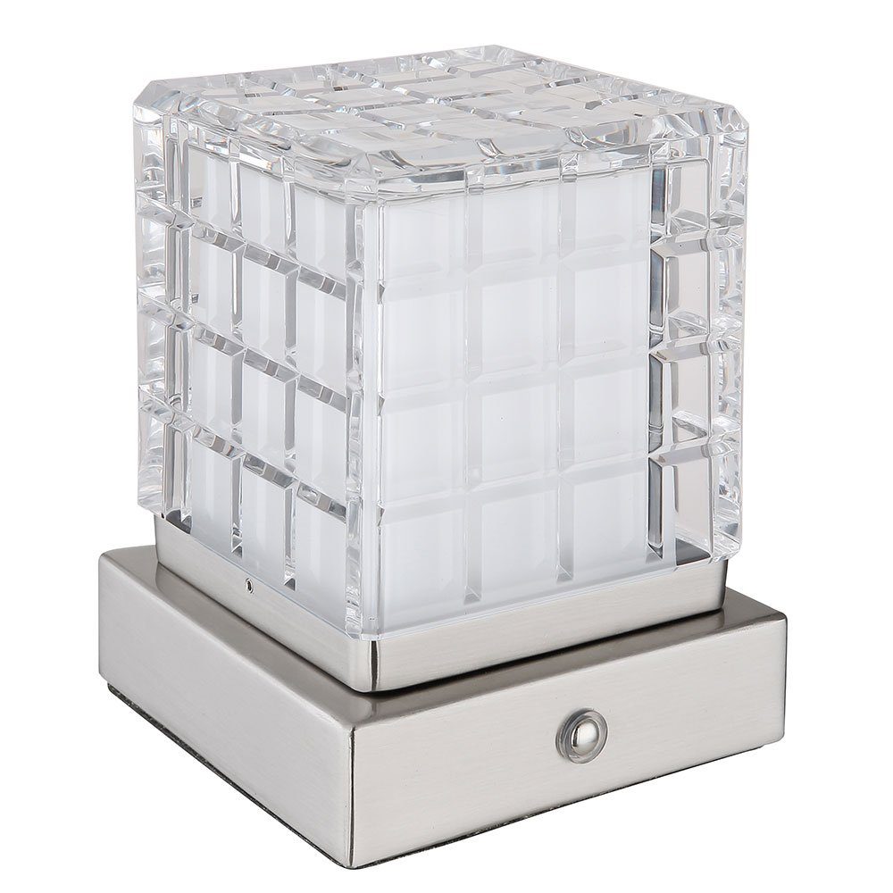 GLOBO LIGHTING Schreibtischlampe, LED-Leuchtmittel fest verbaut, Kaltweiß, Warmweiß, Neutralweiß, Tageslichtweiß, Farbwechsel, Tischleuchte Beistelllampe LED Touch-Dimmer Nachttischlampe USB AKKU