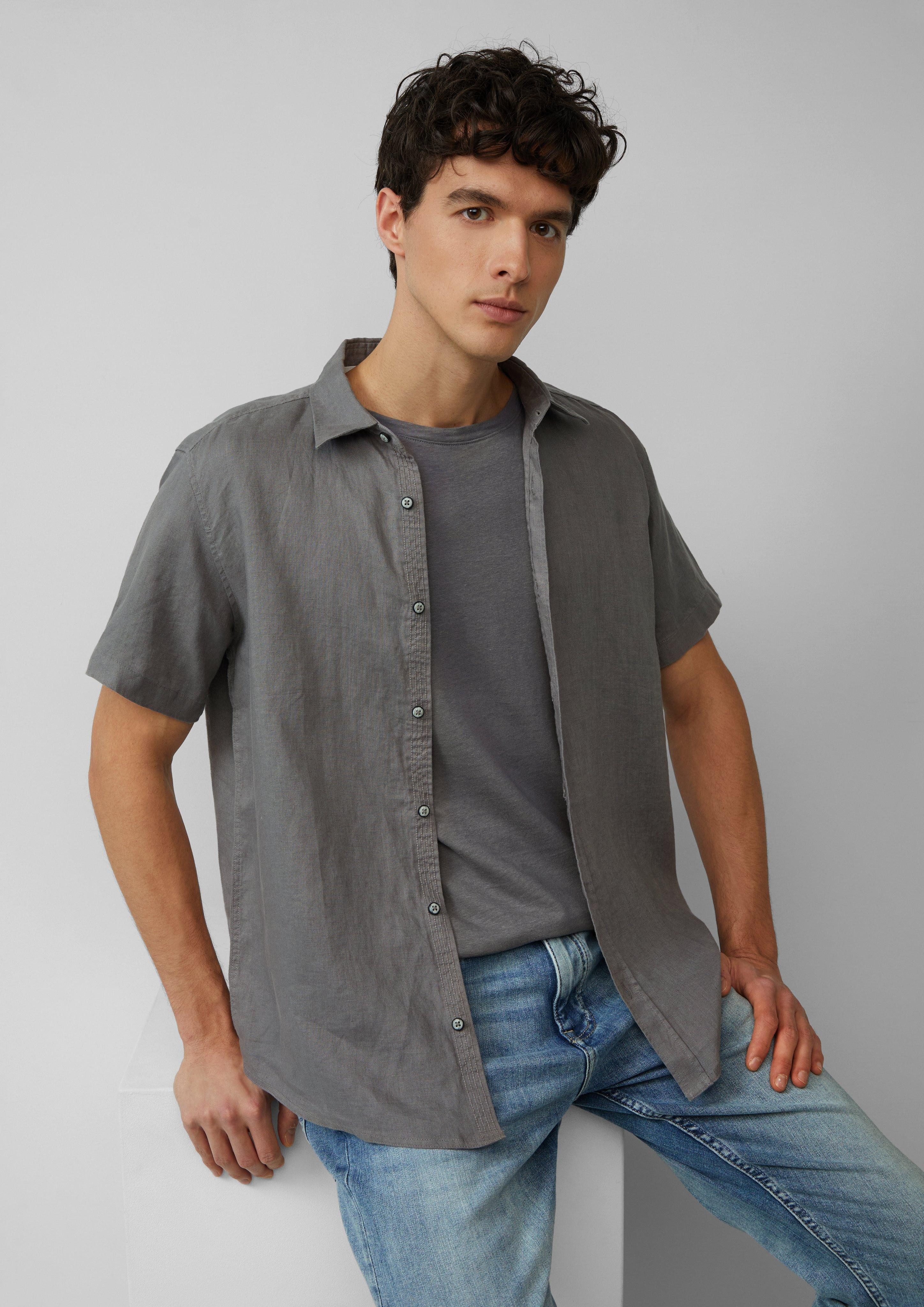 s.Oliver Kurzarmhemd Regular Fit: Leichtes Kurzarmhemd günstig online kaufen