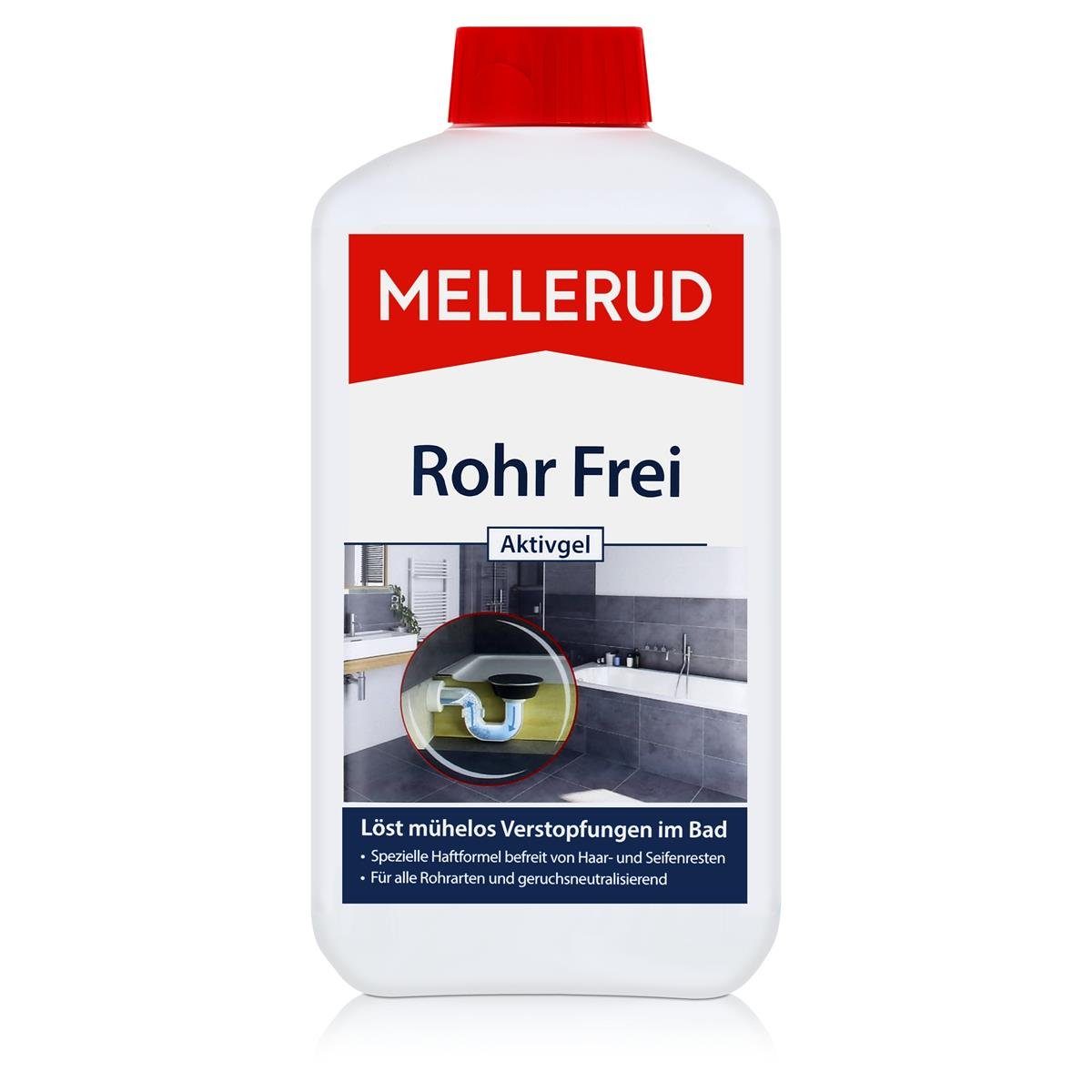 Mellerud Mellerud Rohr Pack) (1er - Verstopfungen im Aktivgel 1L Löst Bad Frei Badreiniger