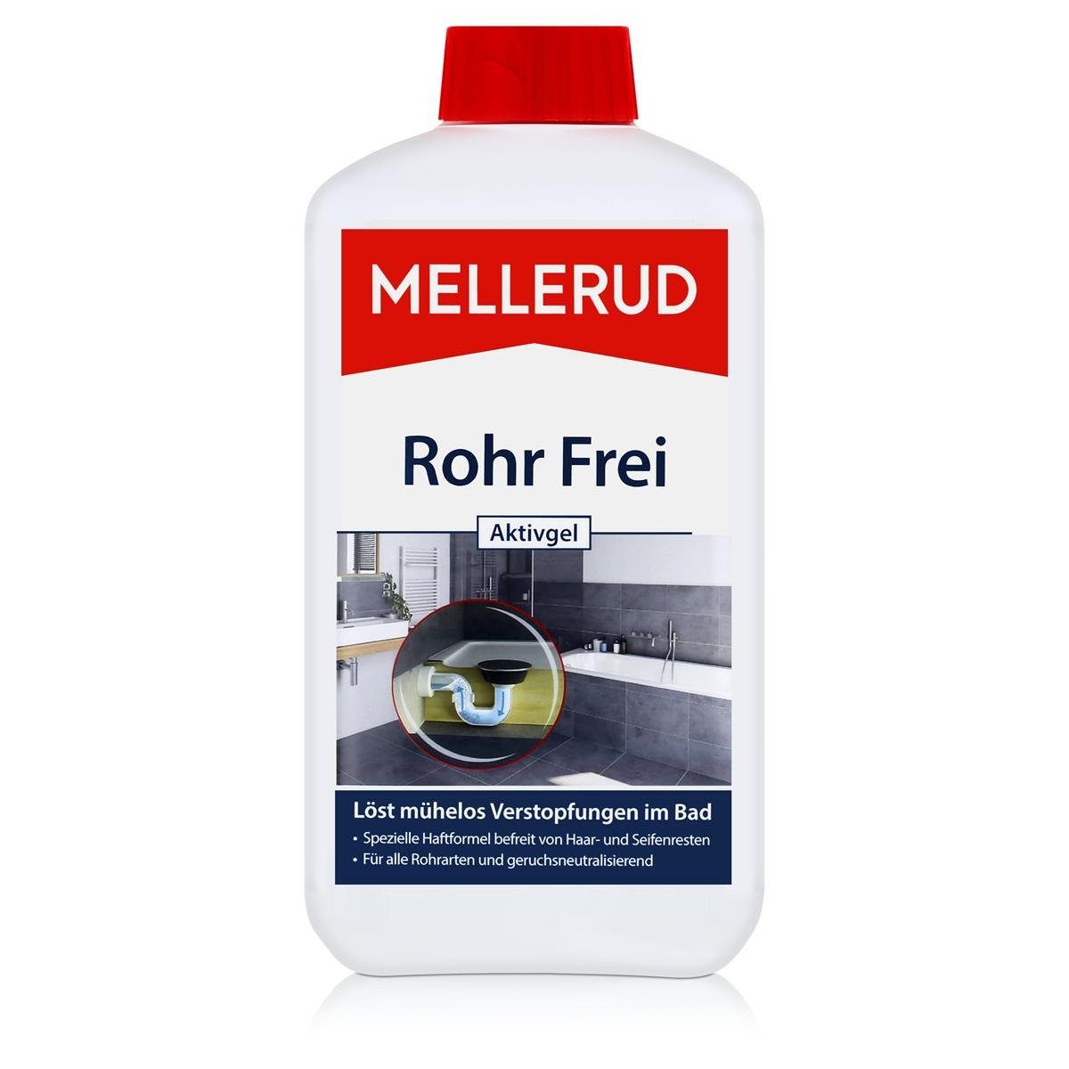 Mellerud Aktivgel Badreiniger 1L Löst (1er - Frei Pack) im Verstopfungen Mellerud Rohr Bad