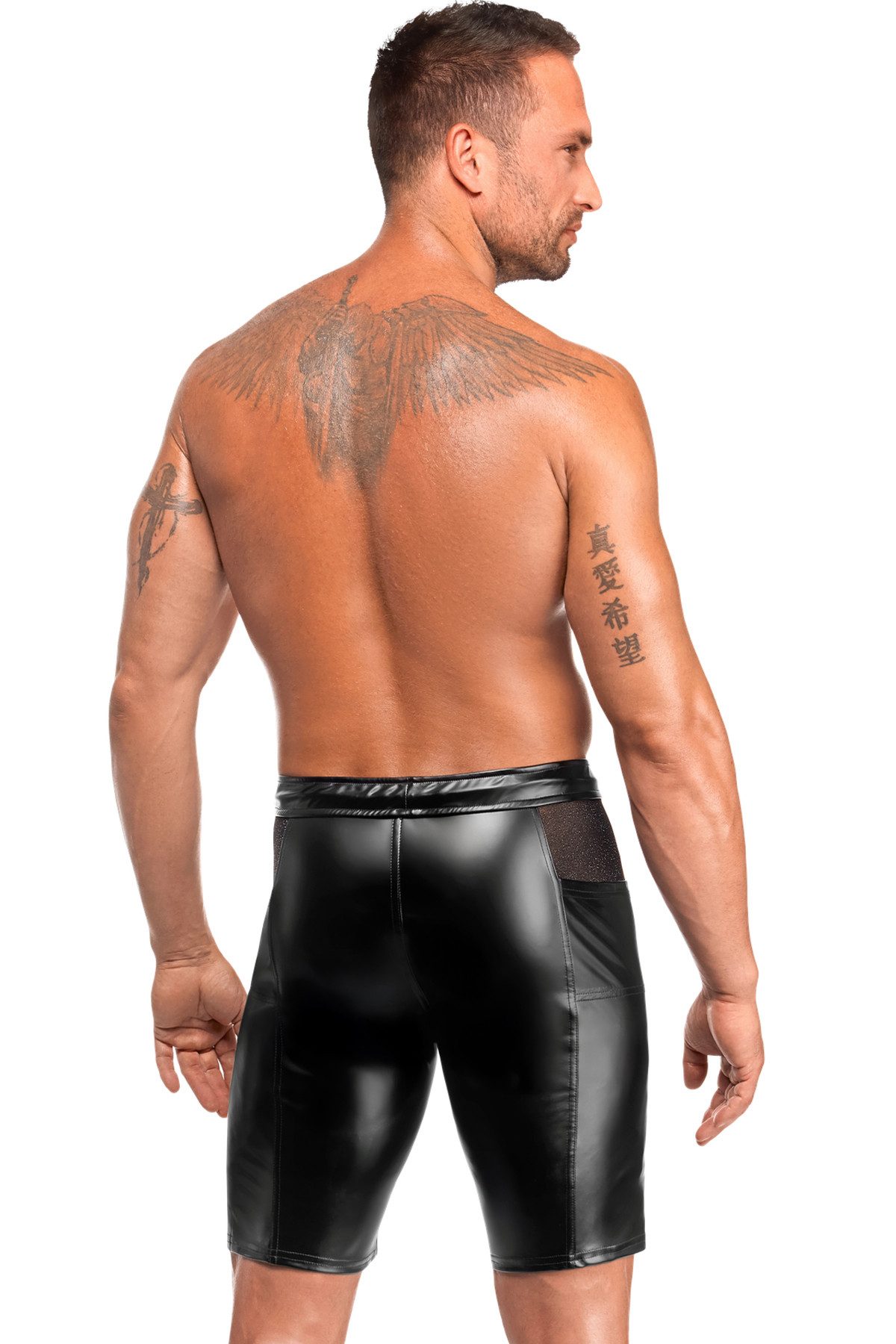 Noir Handmade Men Boxershorts Herren-Shorts in schwarz - S