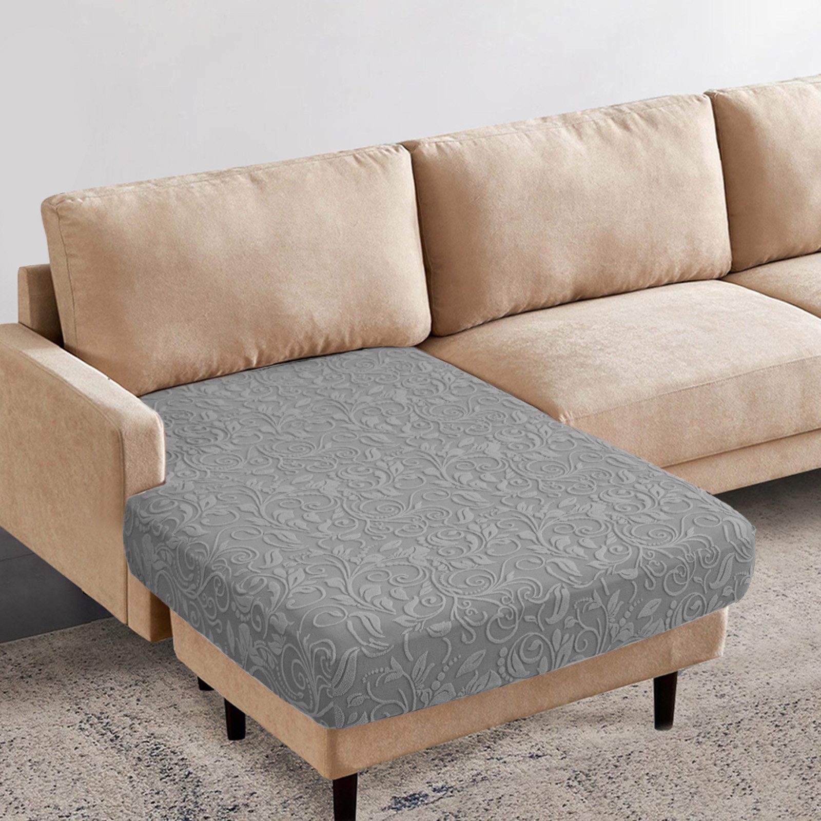 BTTO Sofahusse Stretch Floral Sofa Sitzkissenbezug günstig online kaufen