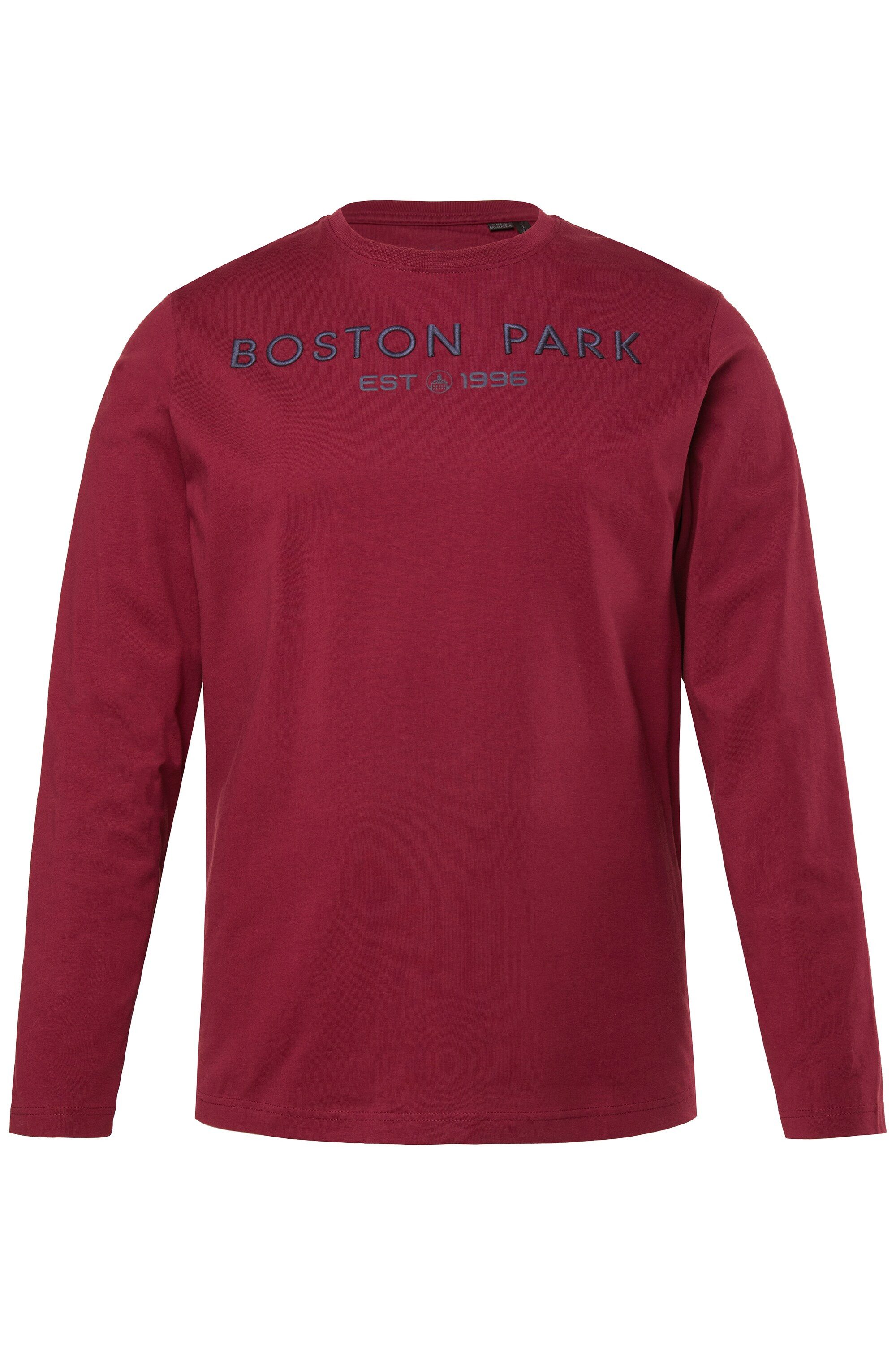 Boston Park T-Shirt Langarmshirt Brustprint