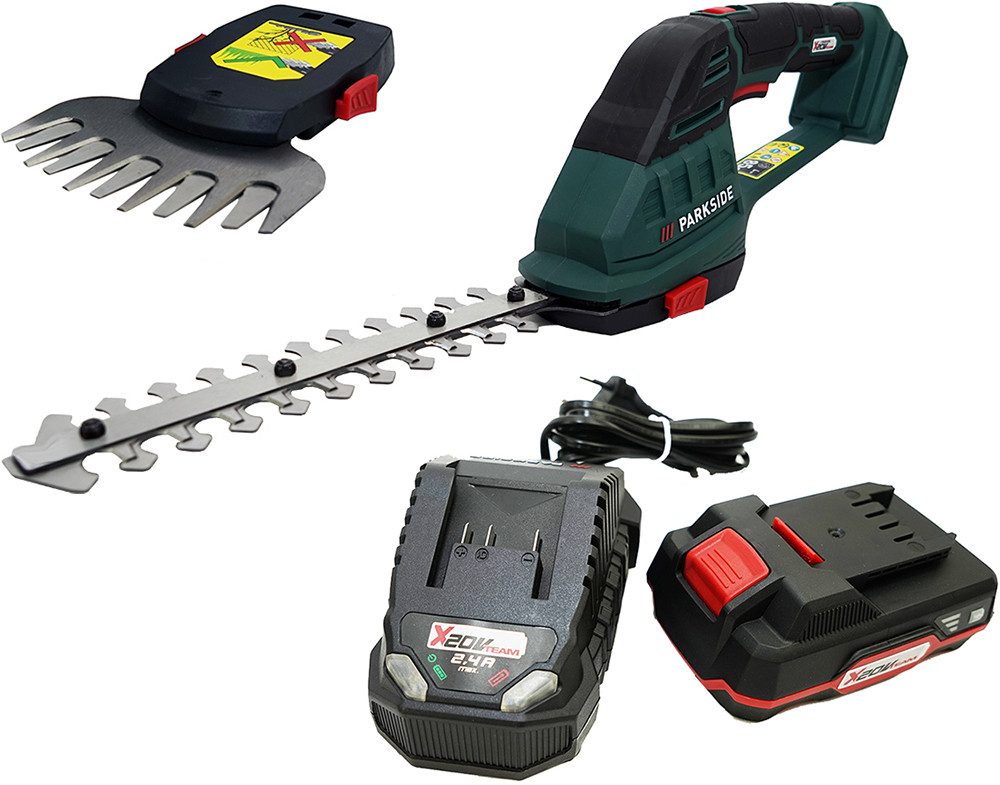 Parkside Akku-Grasschere 20V 2in1 Akku Grasschere Strauchschere PAGS 20-Li - X20V Serie