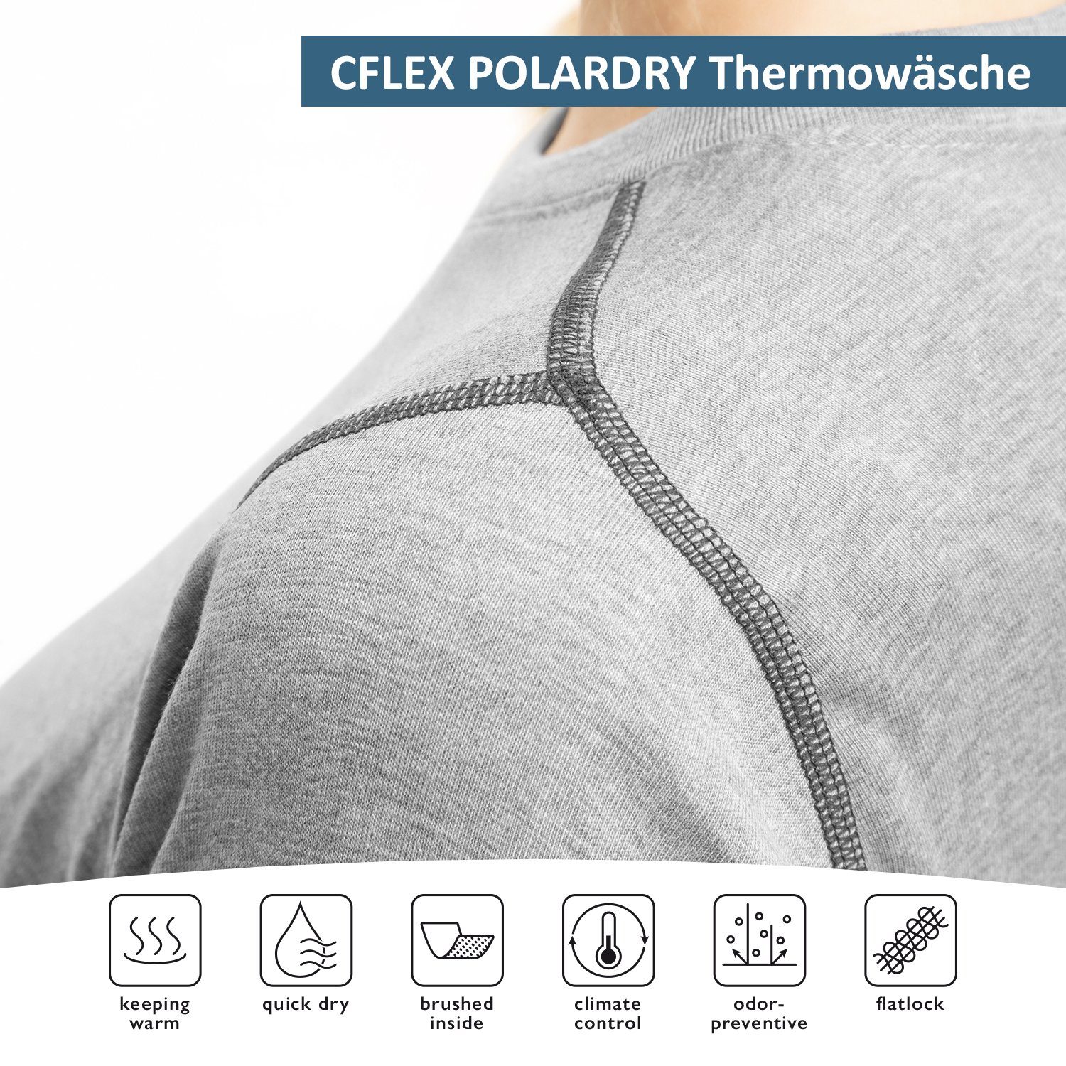 CFLEX Thermohose POLARDRY Damen Thermo Wäsche Set - warme lange Unterwäsche günstig online kaufen