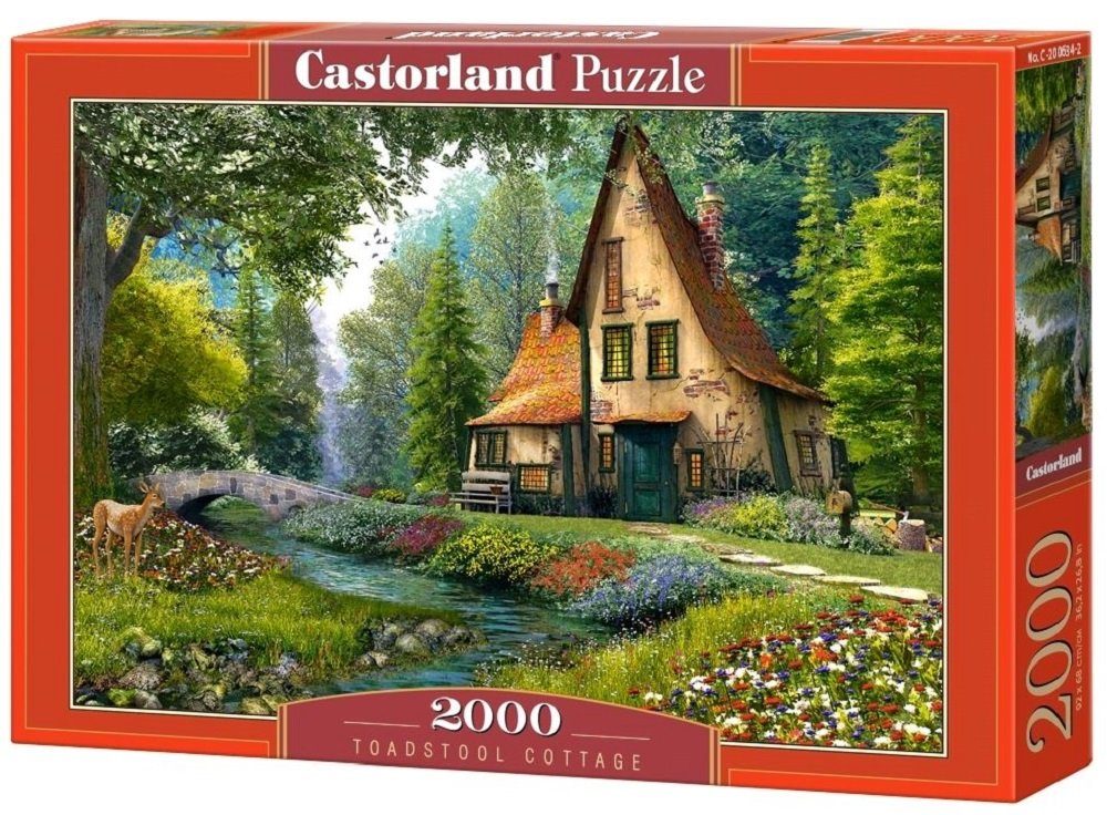 Castorland Puzzle Landschaften, Maritim, Fantasie, Puzzleteile Malerei, Stillleben, bunt Tiere, : Cottage 2000