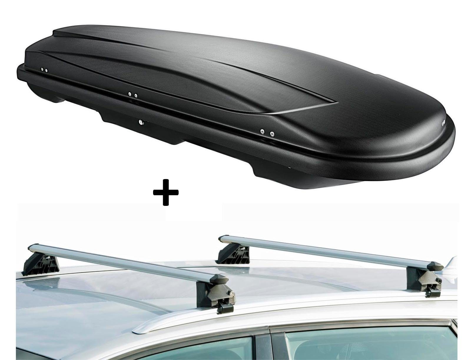 VDP Dachbox, Dachbox JUXT500L+Dachträger CRV107A für für Peugeot