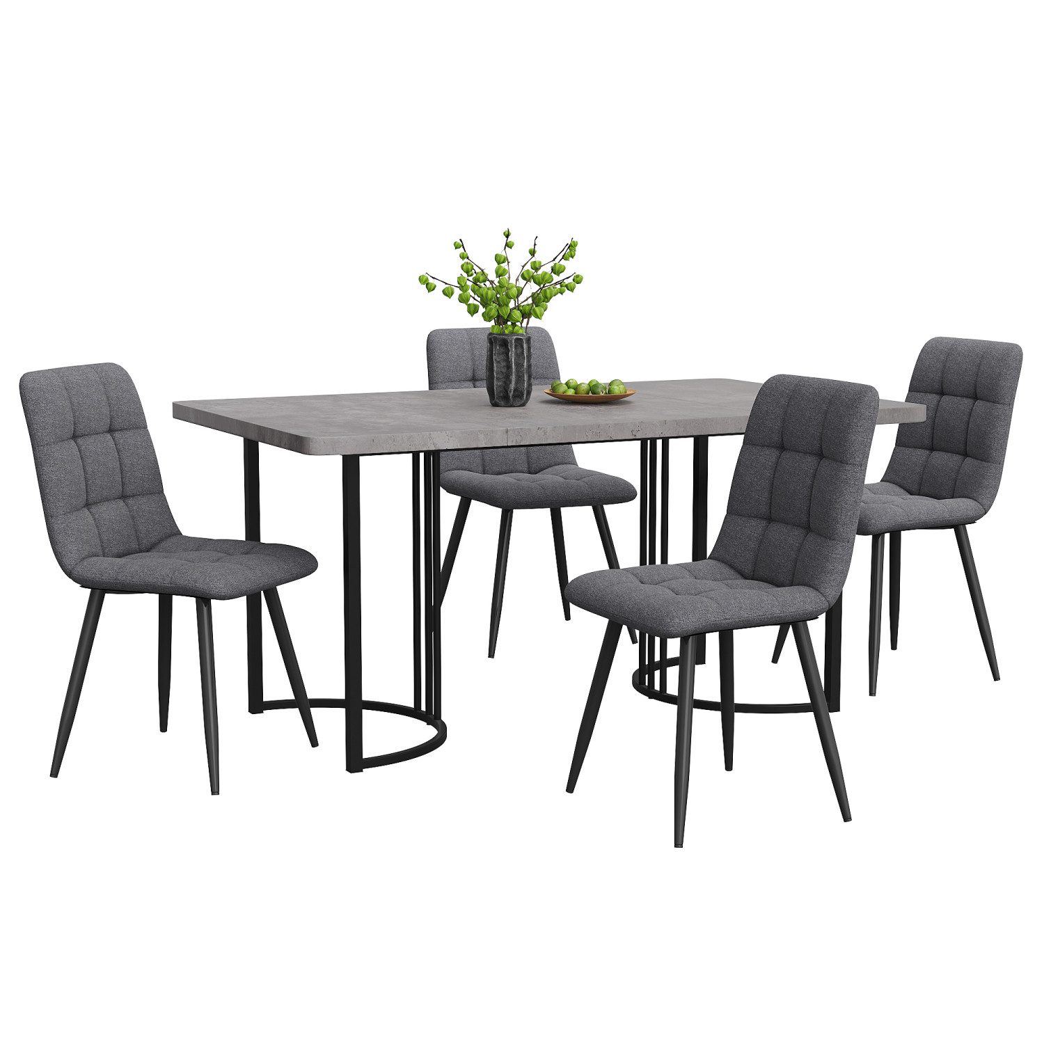 Flieks Essgruppe, (Set, 5-tlg., 140×80cm Tischplatte), günstig online kaufen