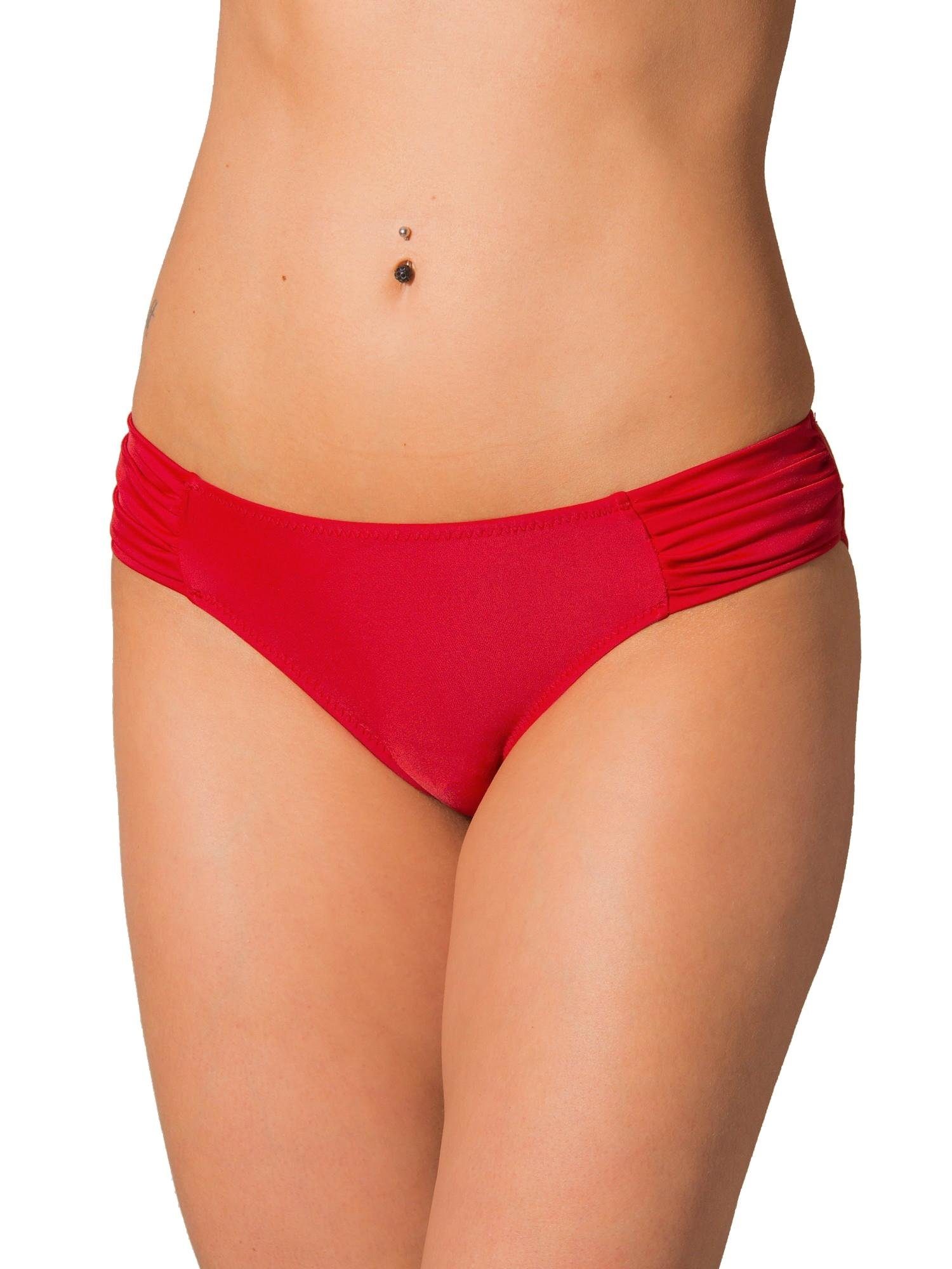Aquarti Bikini-Hose Aquarti Damen Bikinihose mit seitlichen Raffungen