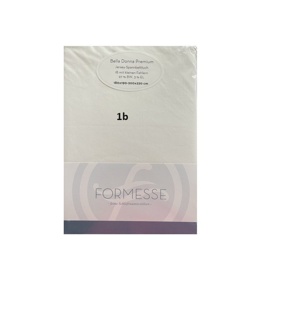 Formesse Spannbettlaken Bella Donna Jersey Premium Spannbetttuch 1B, Gummizug: besonders starkes Rundumgummi, außergewöhnlich schwere, blickdichte Qualität, 1b Qualität