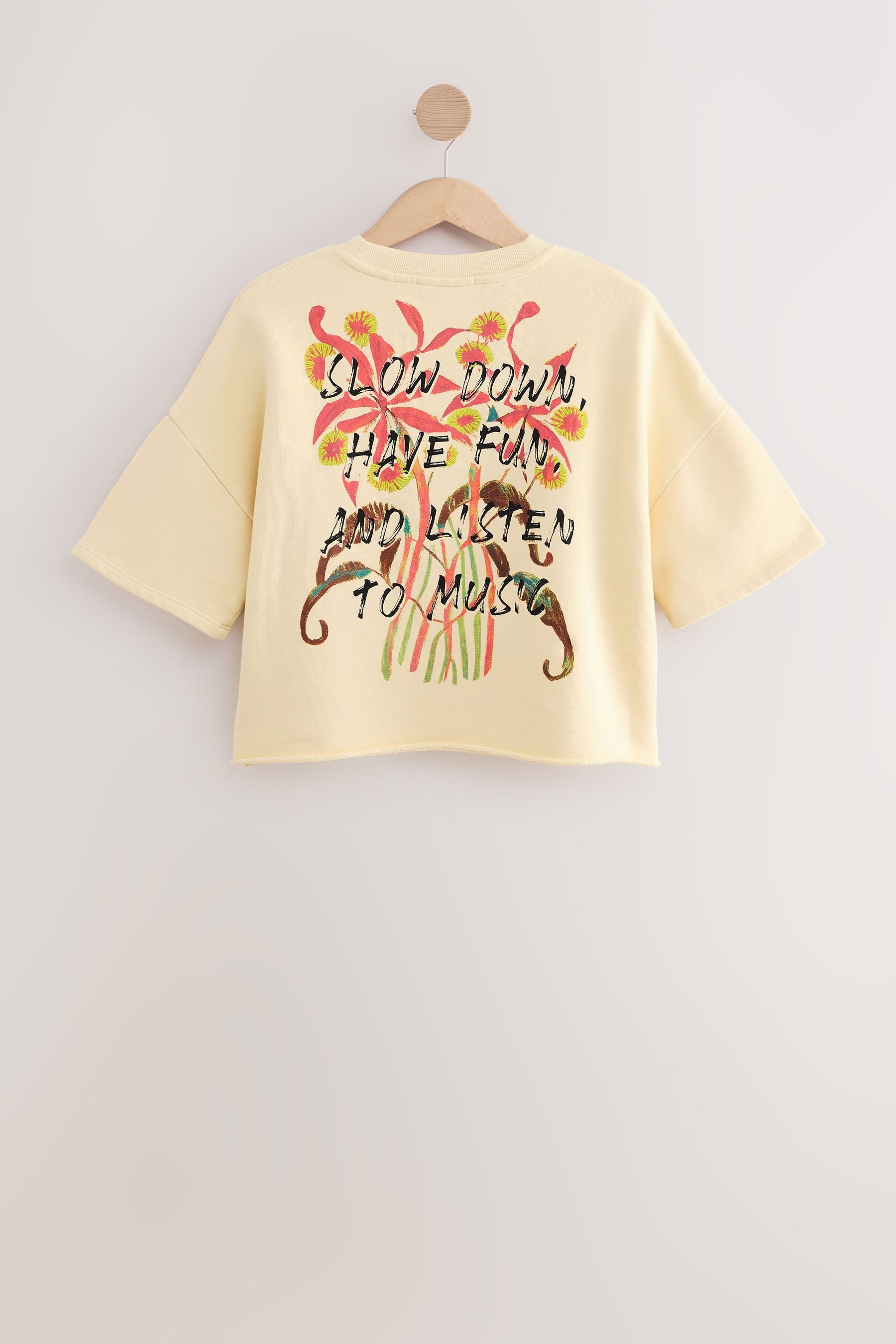Next T-Shirt Kurzarm-Sweatshirt mit Grafik aus günstig online kaufen