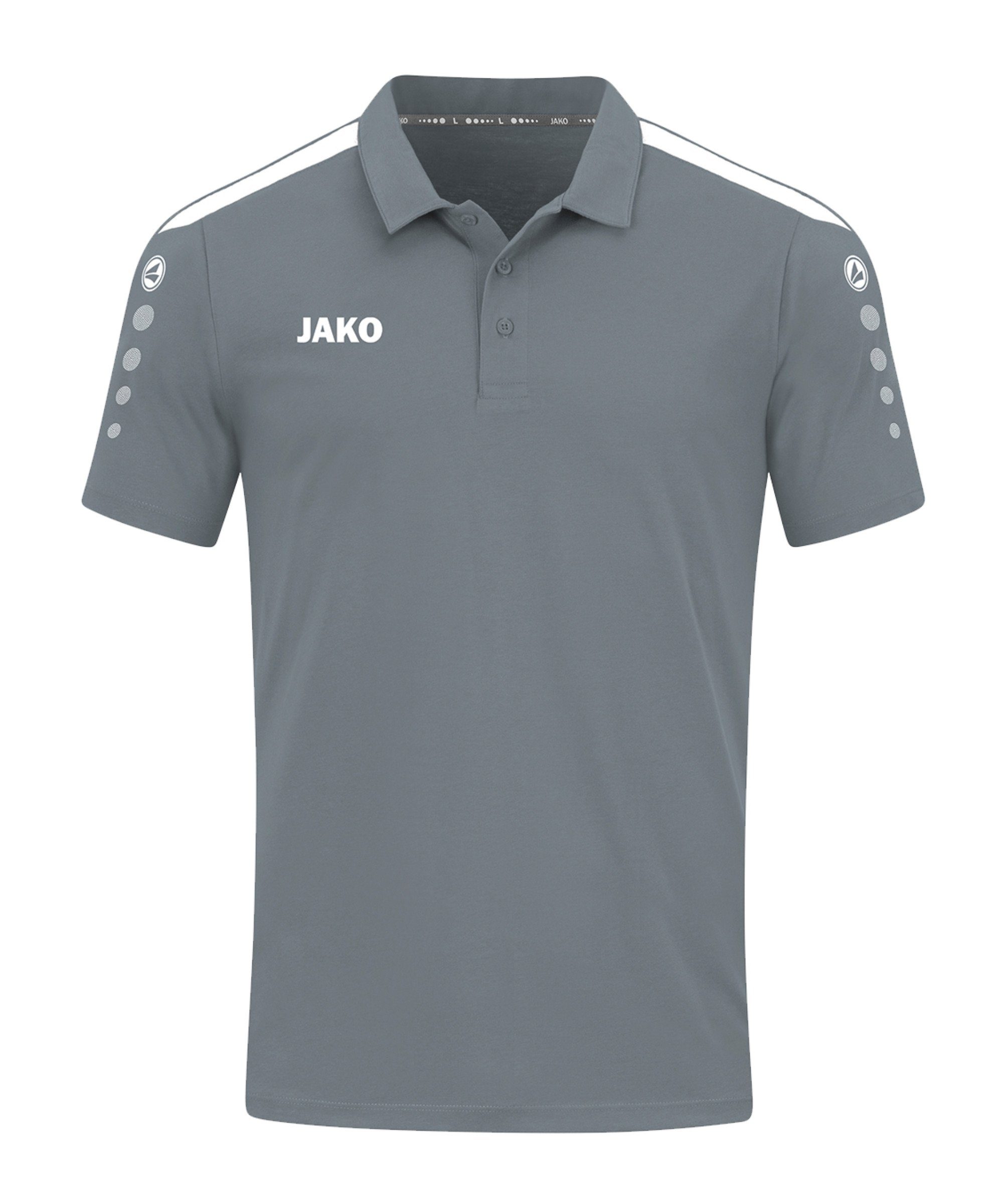 Jako T-Shirt Power Poloshirt default grauweiss