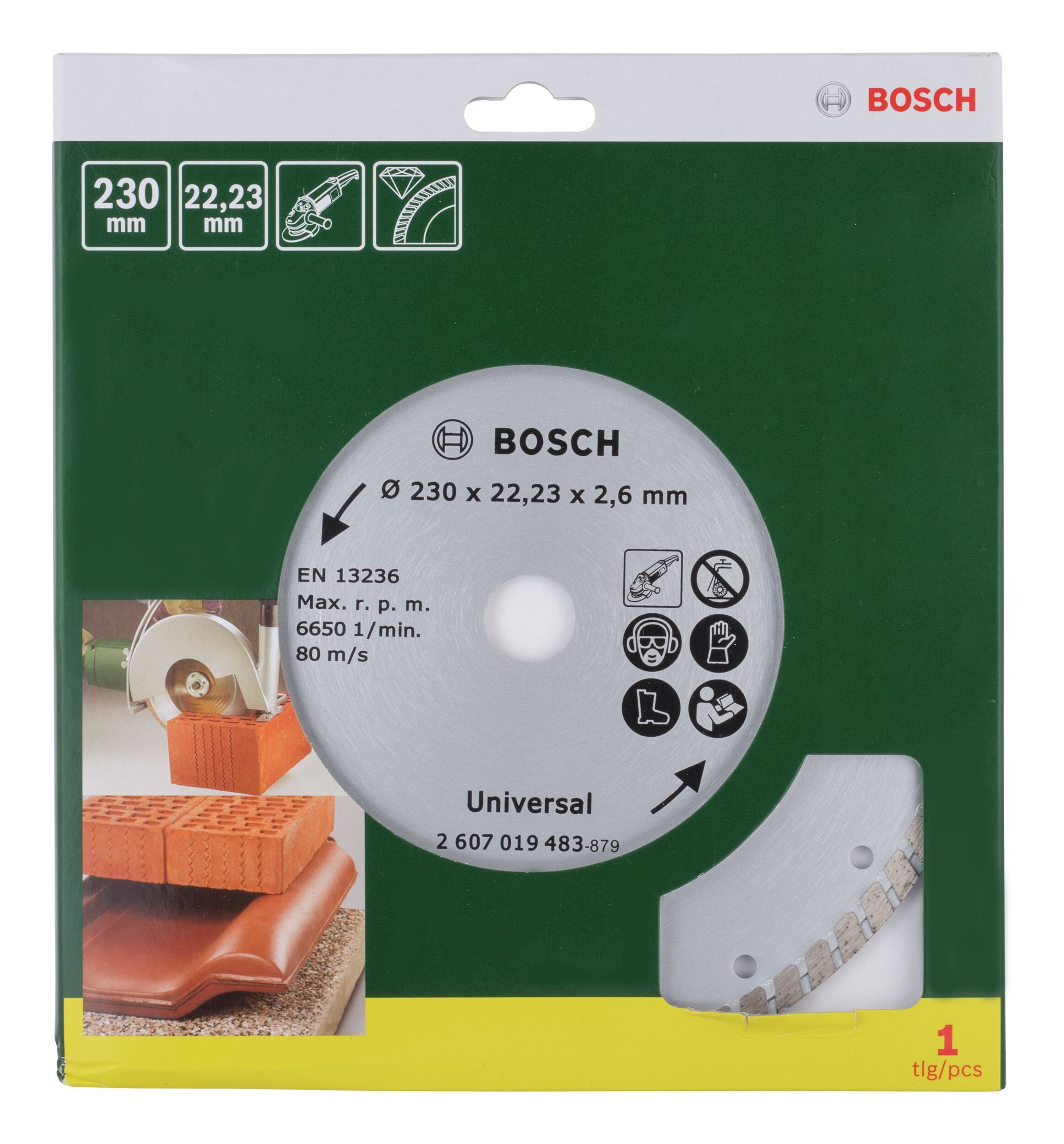 Bosch Accessories Trennscheibe, Diamanttrennscheibe Turbo 230 BOSCH mm 
