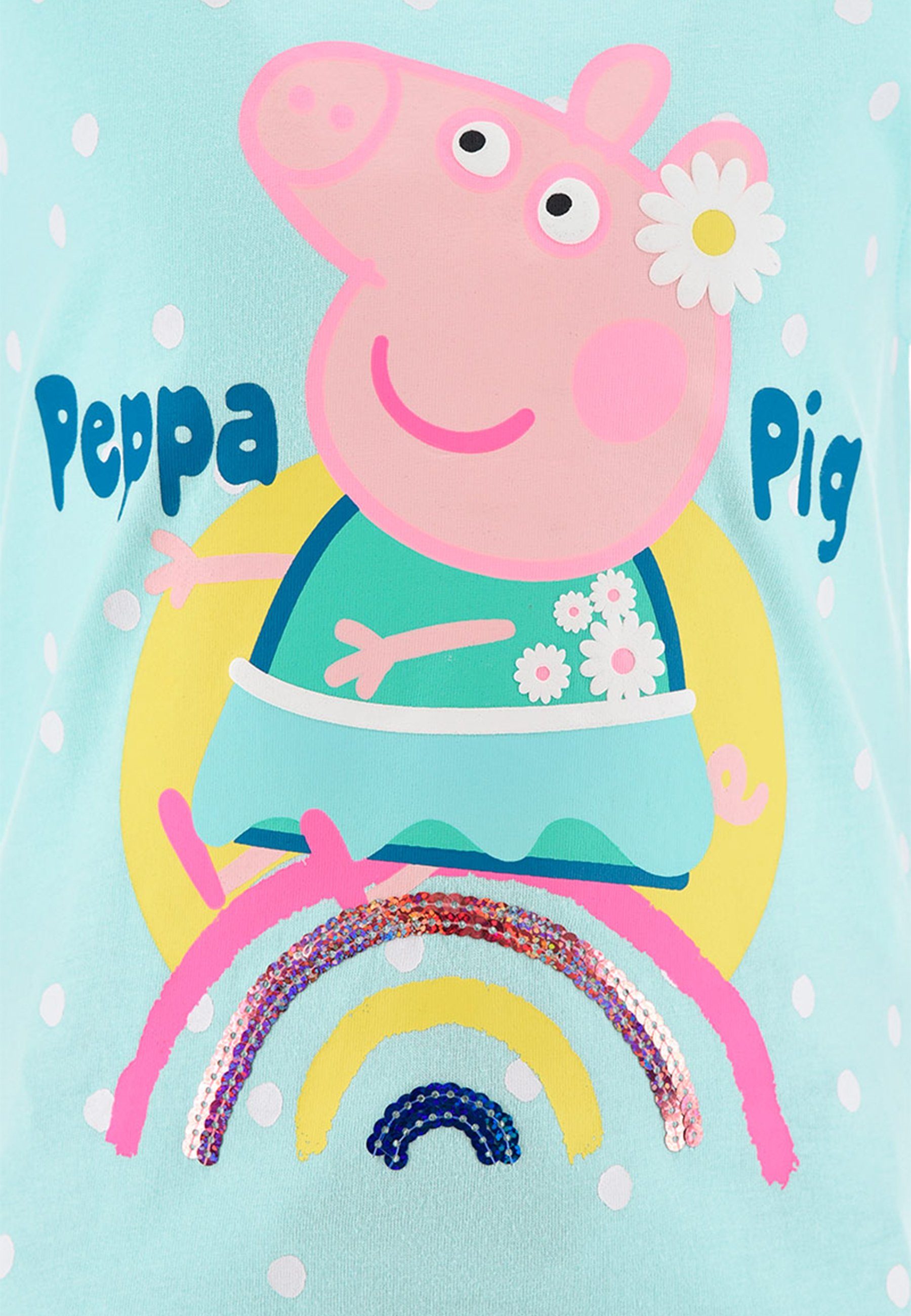 Peppa (2-tlg) T-Shirt Peppa Wutz & Pig Shorts Shorty Bekleidungs-Set