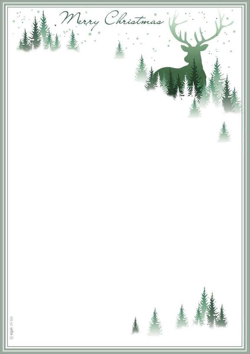 Sigel Briefpapier Weihnachtsbriefpapier Christmas Forest
