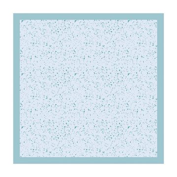 Teppich Vinyl Wohnzimmer Schlafzimmer Flur Küche Muster Terrazzo, Bilderdepot24, quadratisch - blau glatt, nass wischbar (Küche, Tierhaare) - Saugroboter & Bodenheizung geeignet