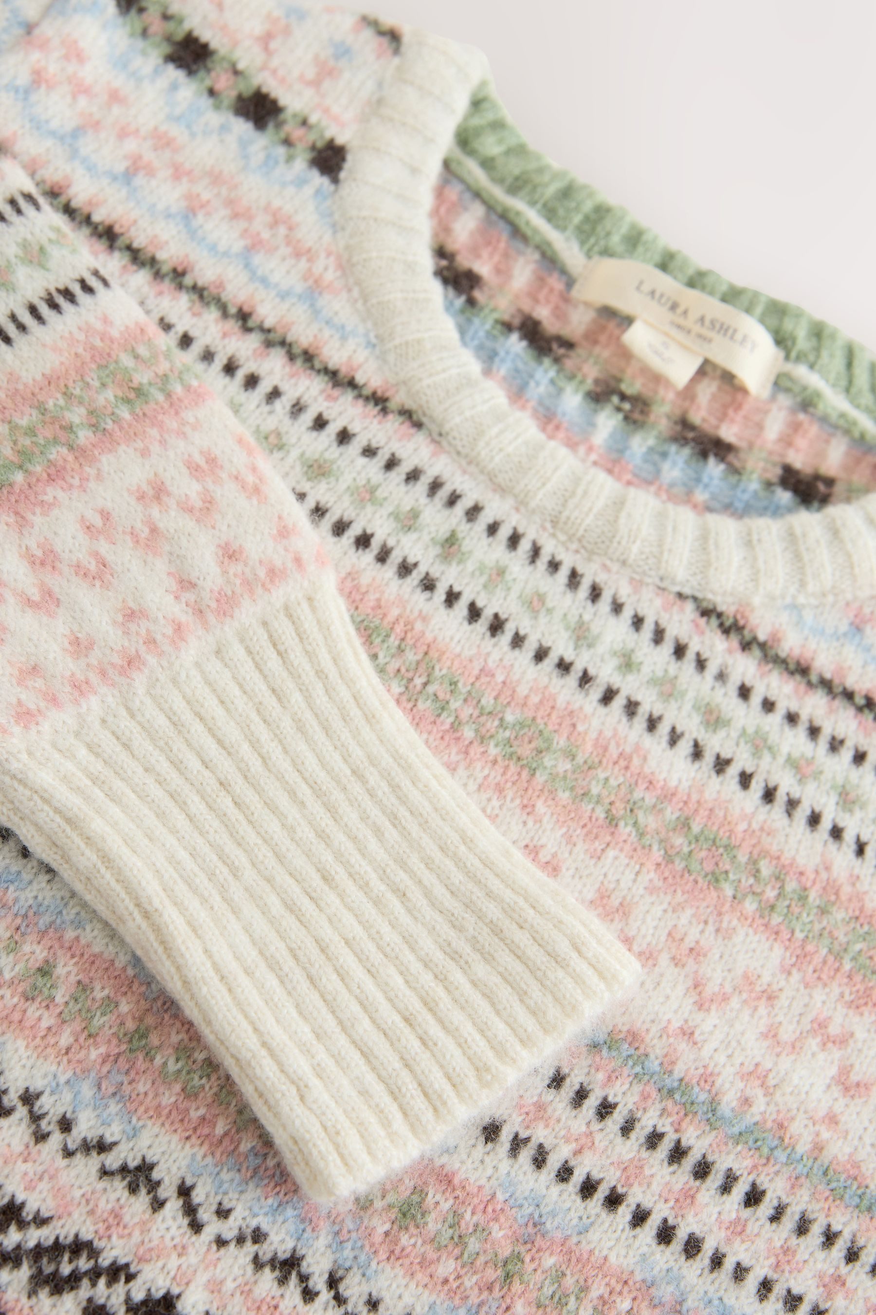 LAURA ASHLEY Norwegerpullover Laura Ashley Pullover mit Fairisle-Muster (1-tlg)