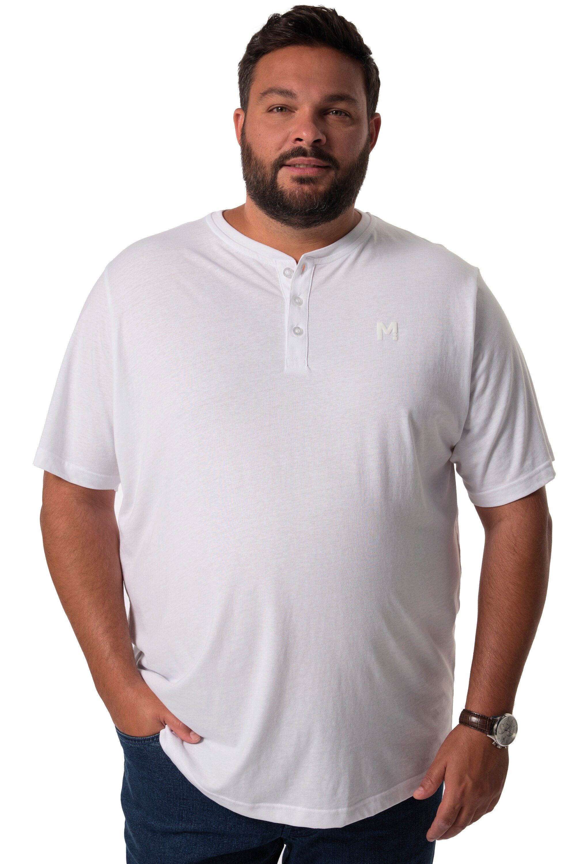 Men Plus T-Shirt Men+ Henley 2er-Pack günstig online kaufen