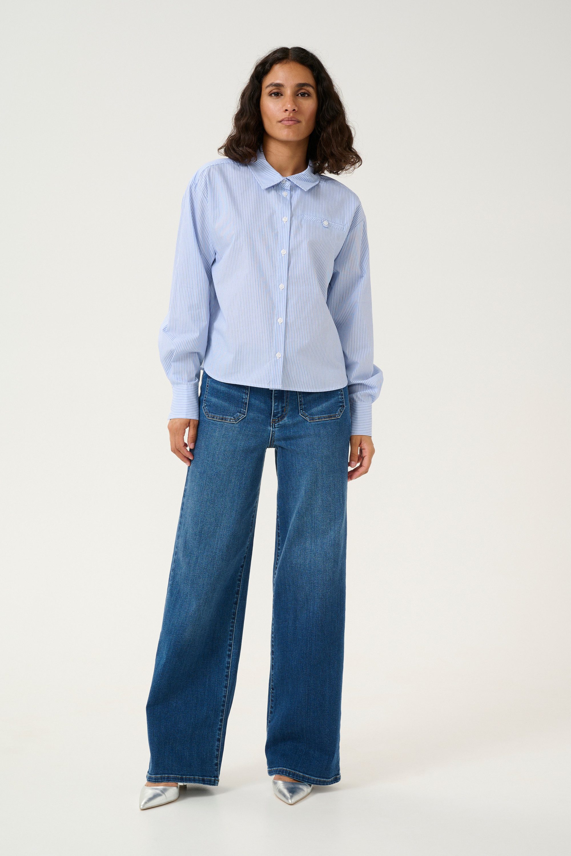 KAFFE Langarmhemd Langarm - Hemd KAsofie