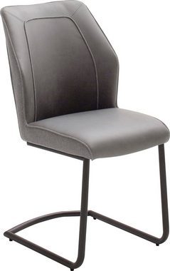 MCA furniture Esszimmerstuhl Aberdeen (Set, 2 St), Materialmix Stoffbezug und Kunstleder, Stuhl belastbar bis 120 Kg