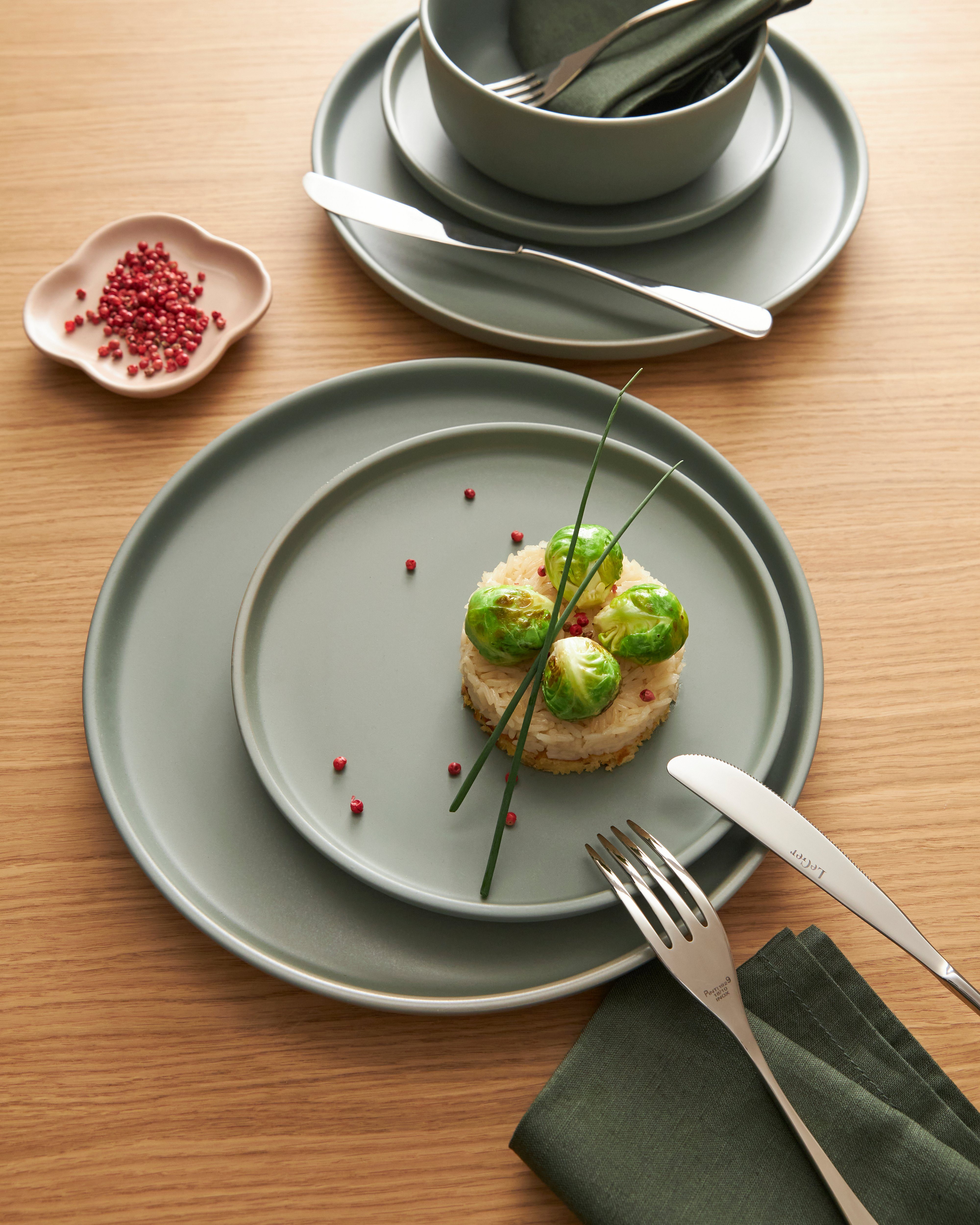 LeGer Home by Lena Gercke Tafelservice Geschirr-Set, Service Belli (12-tlg), 4 Personen, Steingut, Teller Set, runde Form, Scandi Style, 12 Teile, für 4 Personen