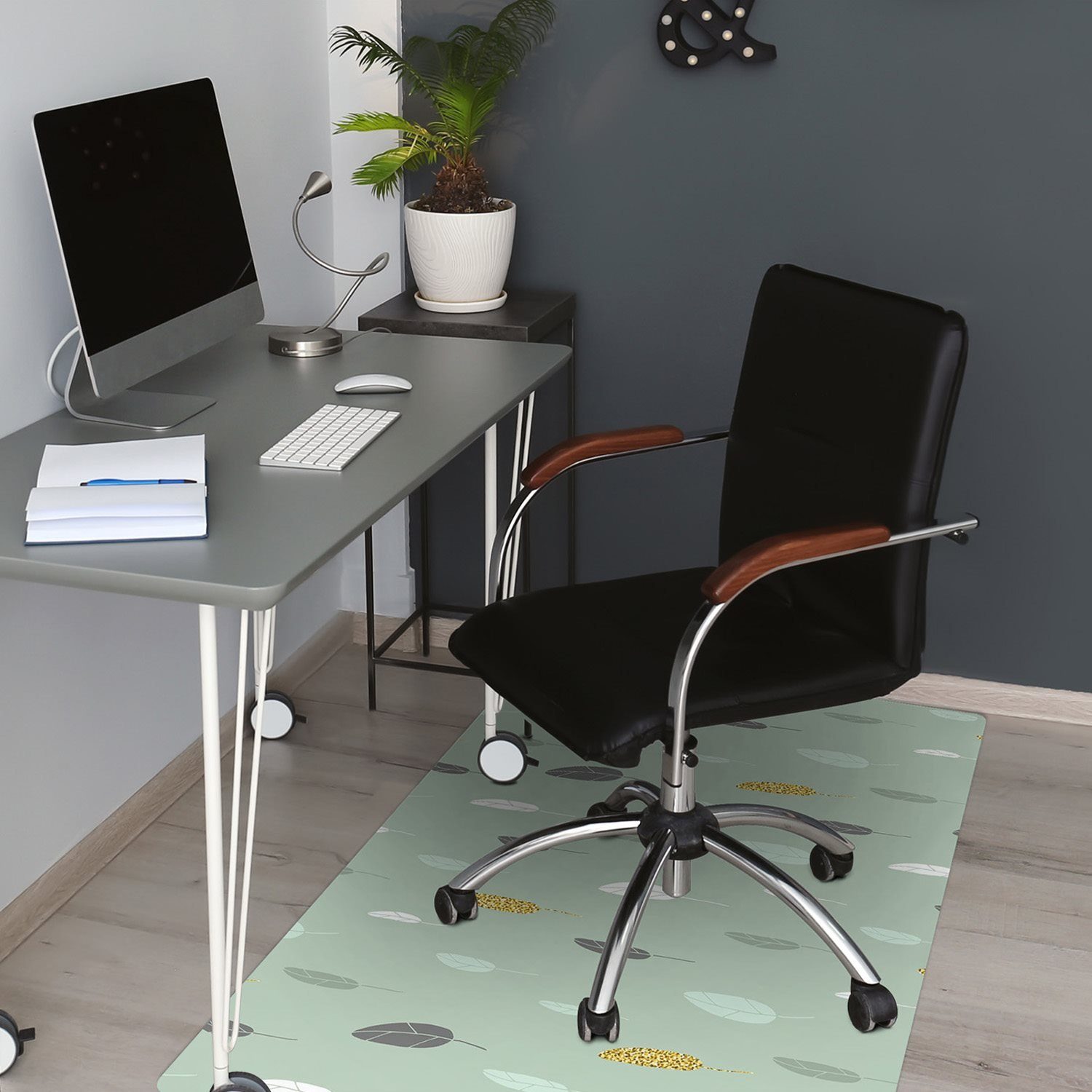 Stuhlunterlage, Laub Tulup Bodenschutzmatte Bodenmatte Bürostühle 100 x cm, Stuhlunterlage Bürostuhlunterlage 70 cm Bürostuhlunterlage