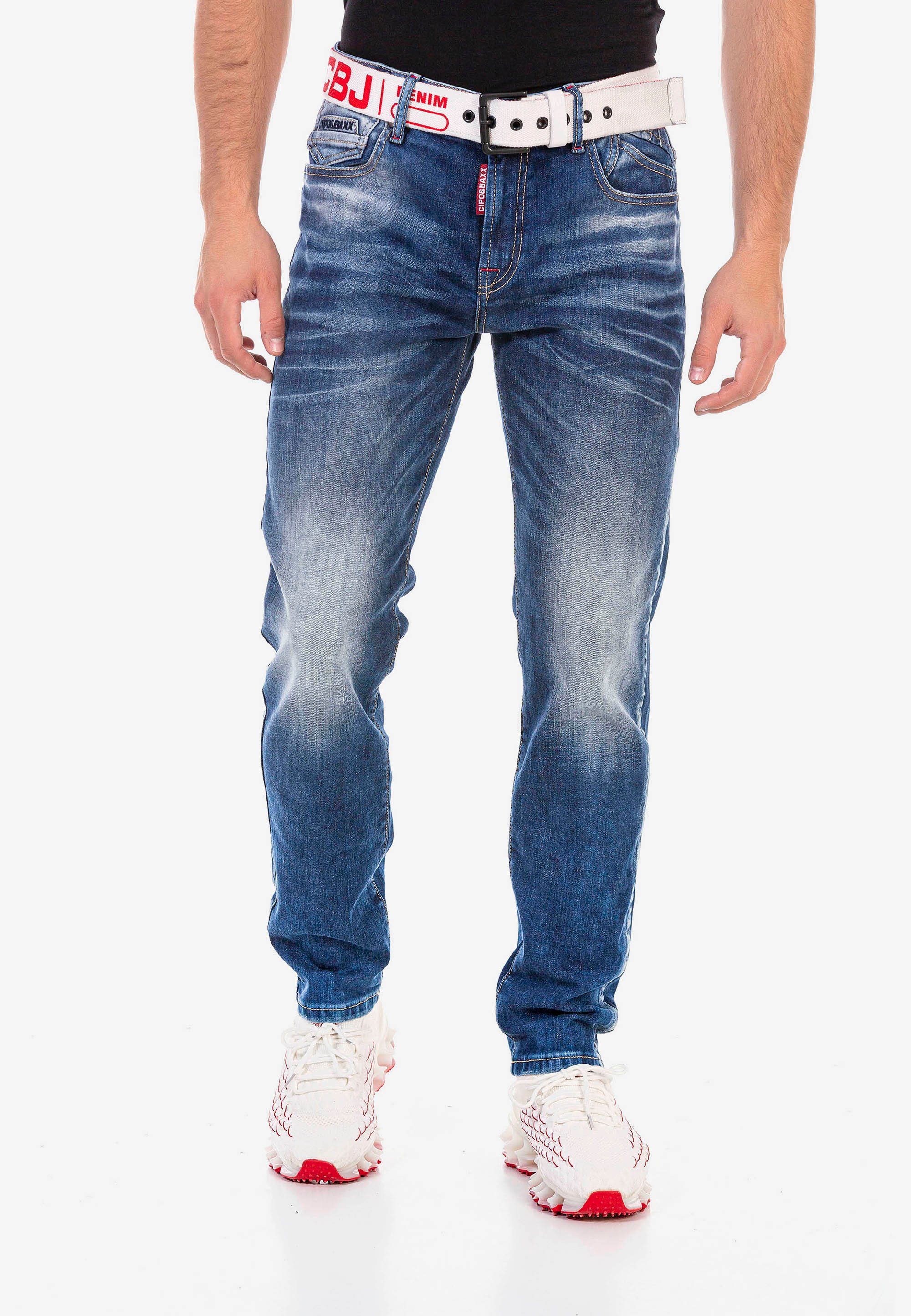 Cipo Baxx Slim-fit-Jeans tollen Stickereien mit &