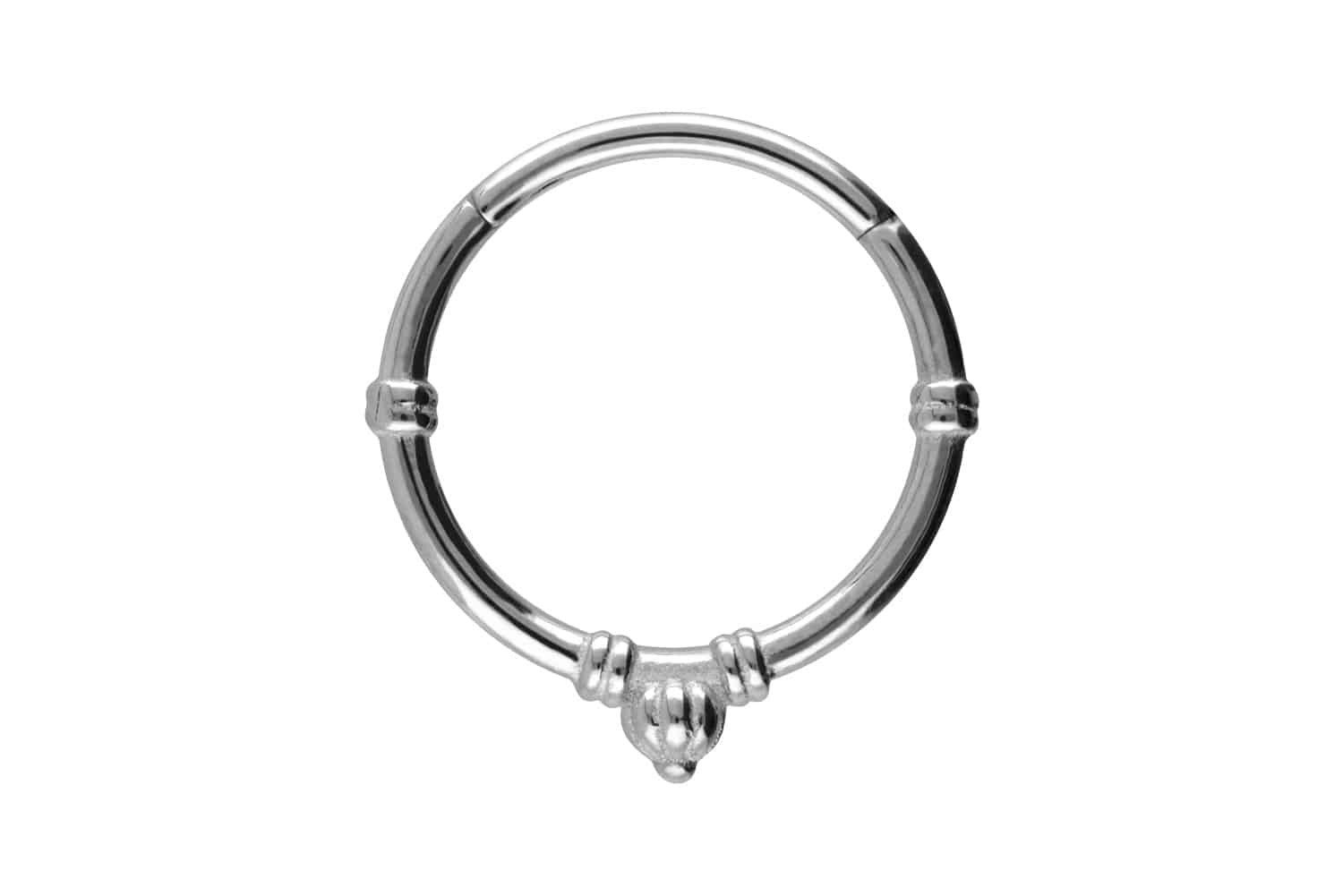 Piercing-Set Chirurgenstahl Segmentring Clicker RETRO-DESIGN