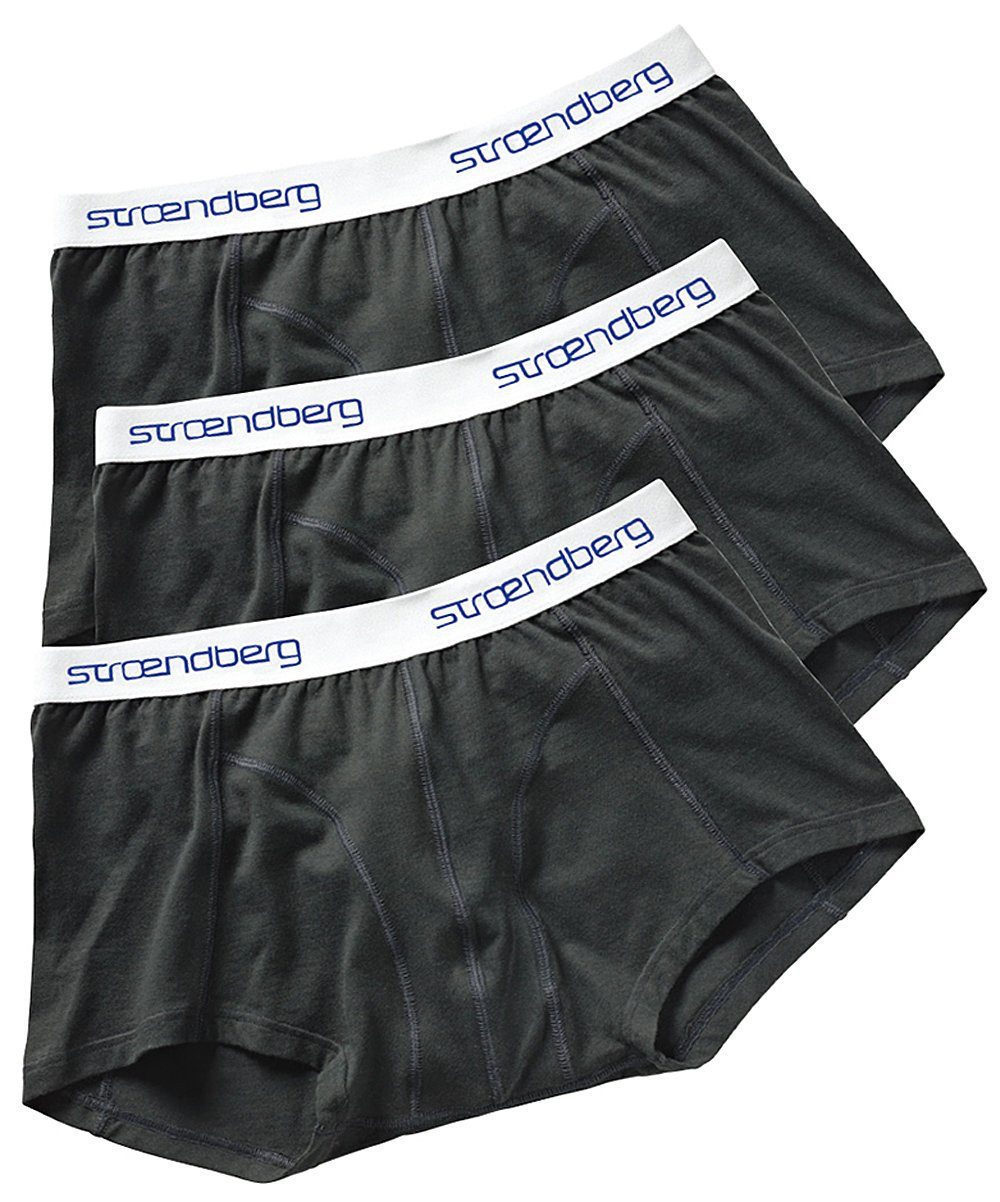 stroendberg Boxershorts (Set, 3-St., 3er-Pack) angenehmer Tragekomfort, formbeständig anthrazit