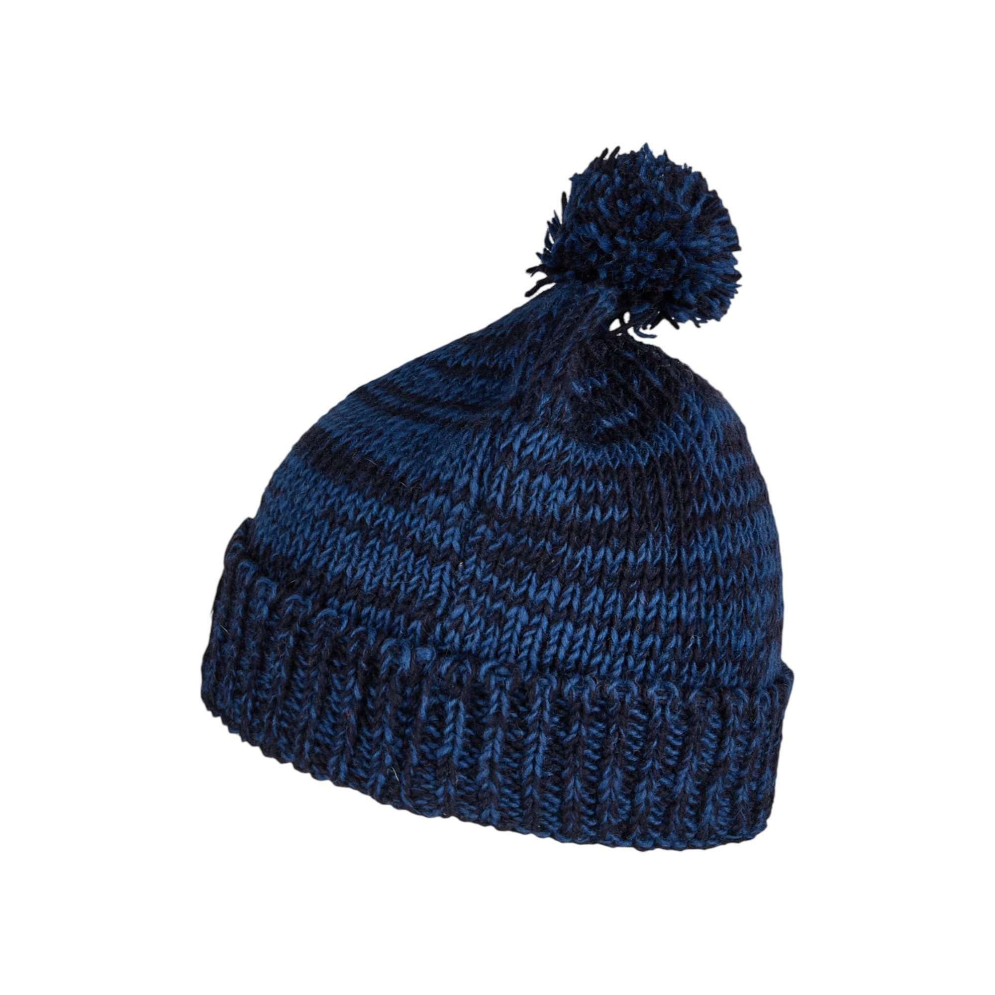 THC Natural Line Strickmütze THC Schafwoll Pudelmütze 716 blau (1 Stück, 1- günstig online kaufen