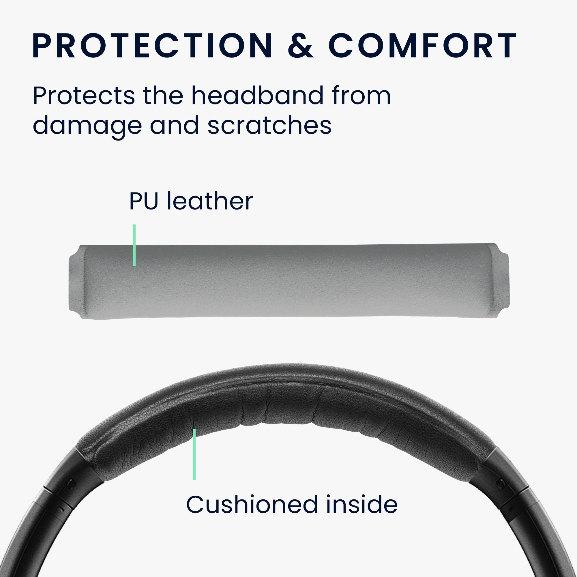 Aluminium / II, Kabelhalterung wireless Quietcomfort kwmobile Grau Halter 35 für QC35 Kopfhörerhalter Bügelpolster Kopfhörer