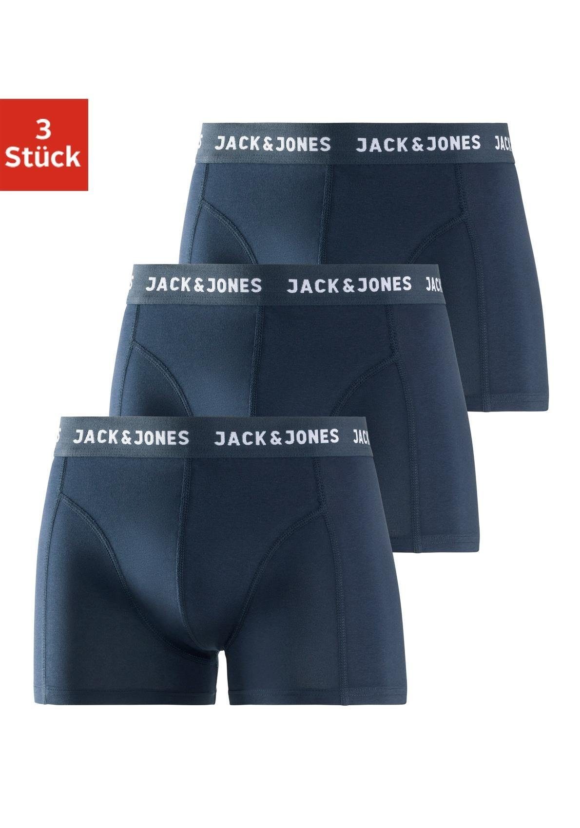Jack & Jones Logowebbund navy (Packung, 3-St) Boxer mit