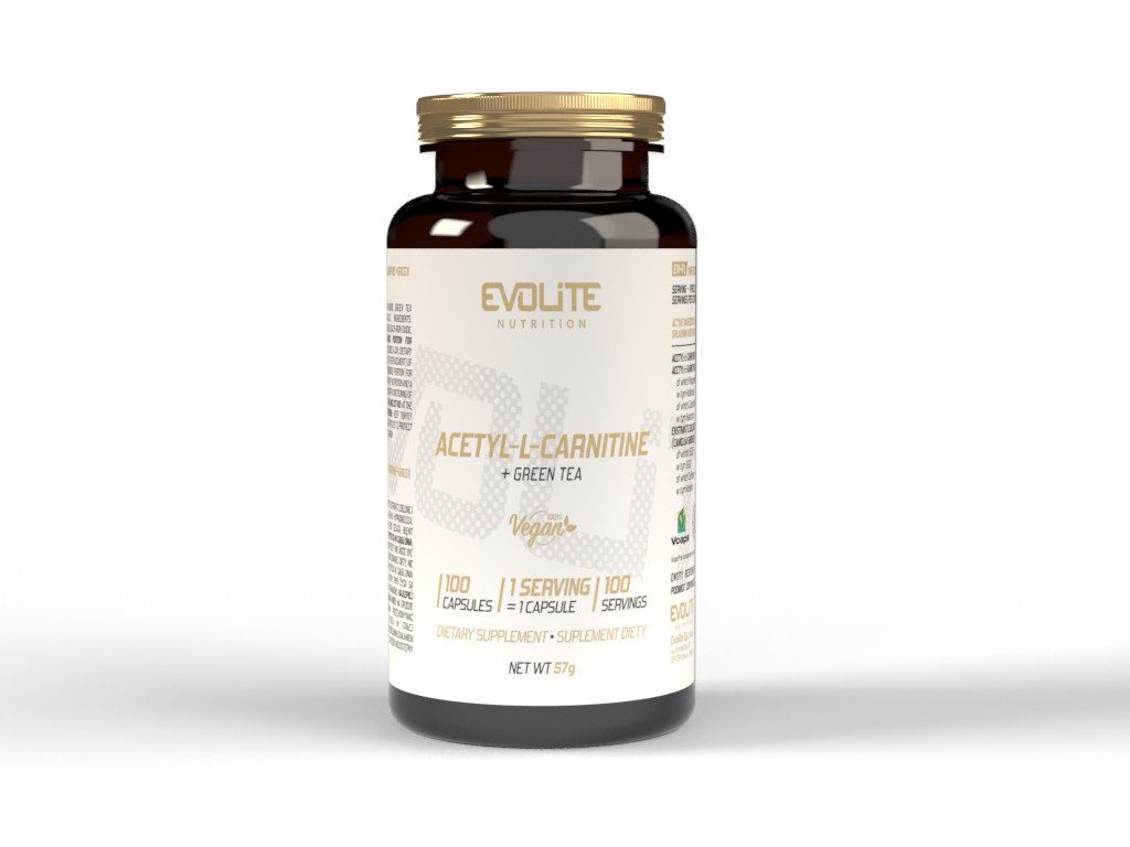 Evolite Nutrition EVOLITE® ACETYL L-CARNITINE + GREEN TEA 100 Kapseln Kapsel