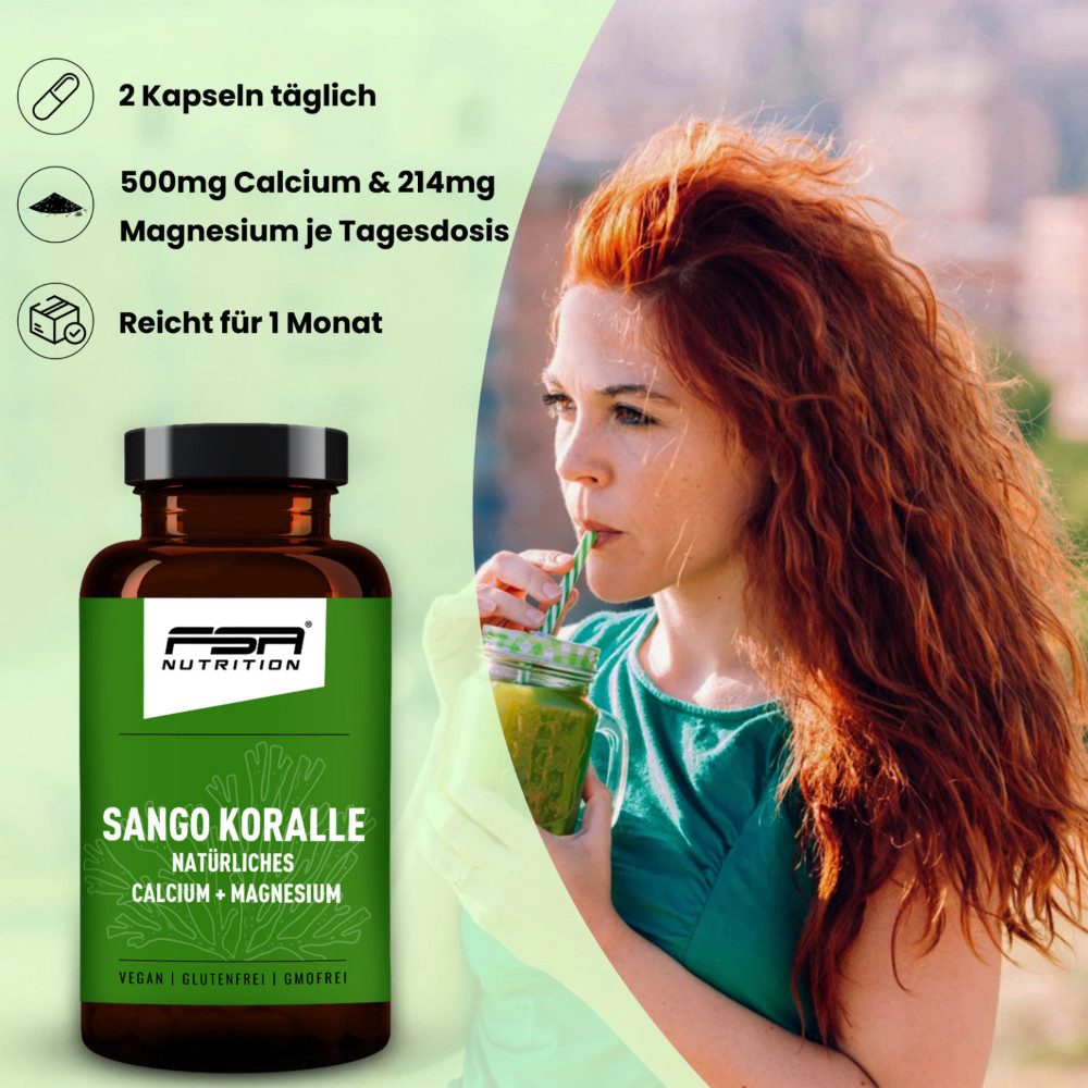 FSA NUTRITION Omega 3 DHA + EPA aus Algenöl im Glas Kapseln, 60 St., 40 g