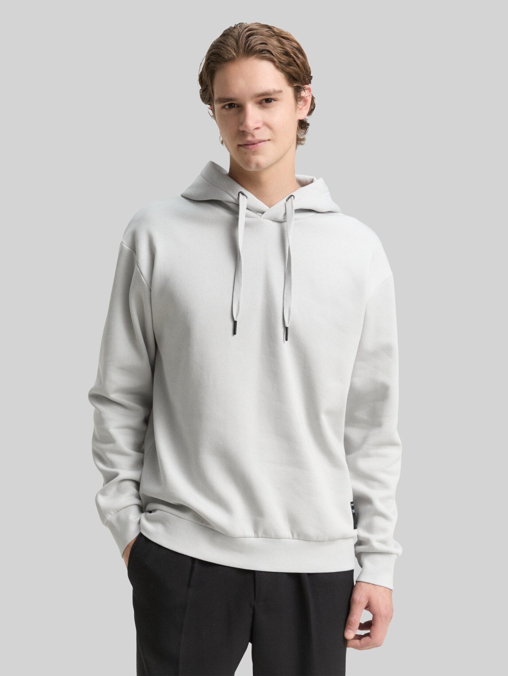 TOM TAILOR Denim Sweatshirt Strick & Sweatshirts Hoodie Sweatshirt mit Logo-Badge