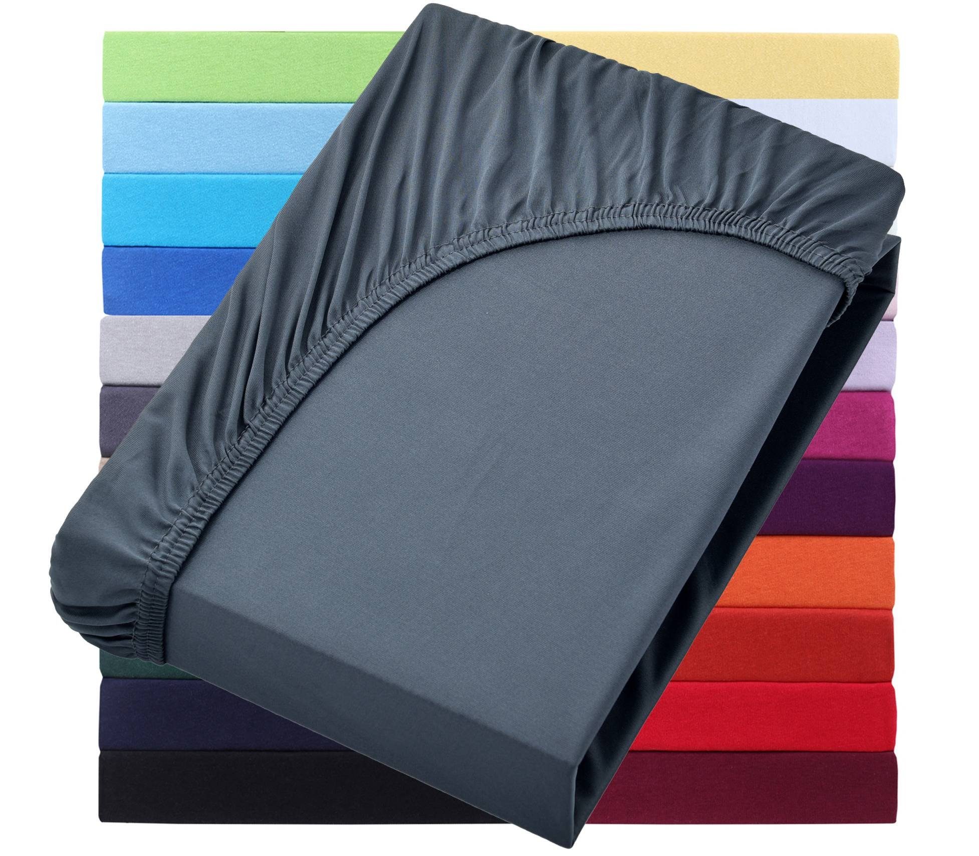 NatureMark Spannbettlaken JERSEY Spannbettlaken Spannbetttuch, Baumwolle, günstig online kaufen