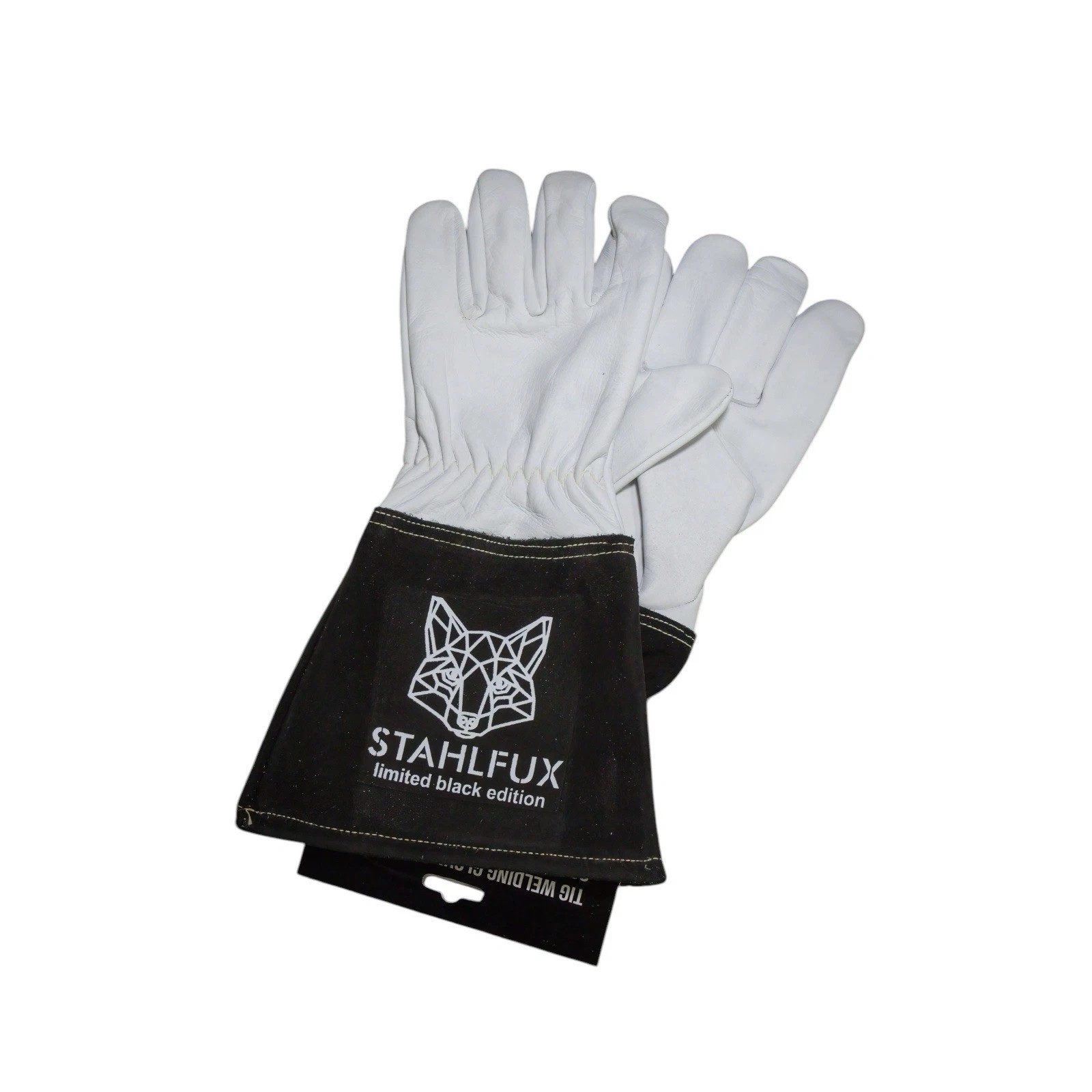 StahlFux Schweißerhandschuhe Рабочие перчатки hitzebeständiges Ziegenleder (Spar-Set, 1-St., robust) abriebfest und langlebig, ideal für präzise WIG-Schweißarbeiten