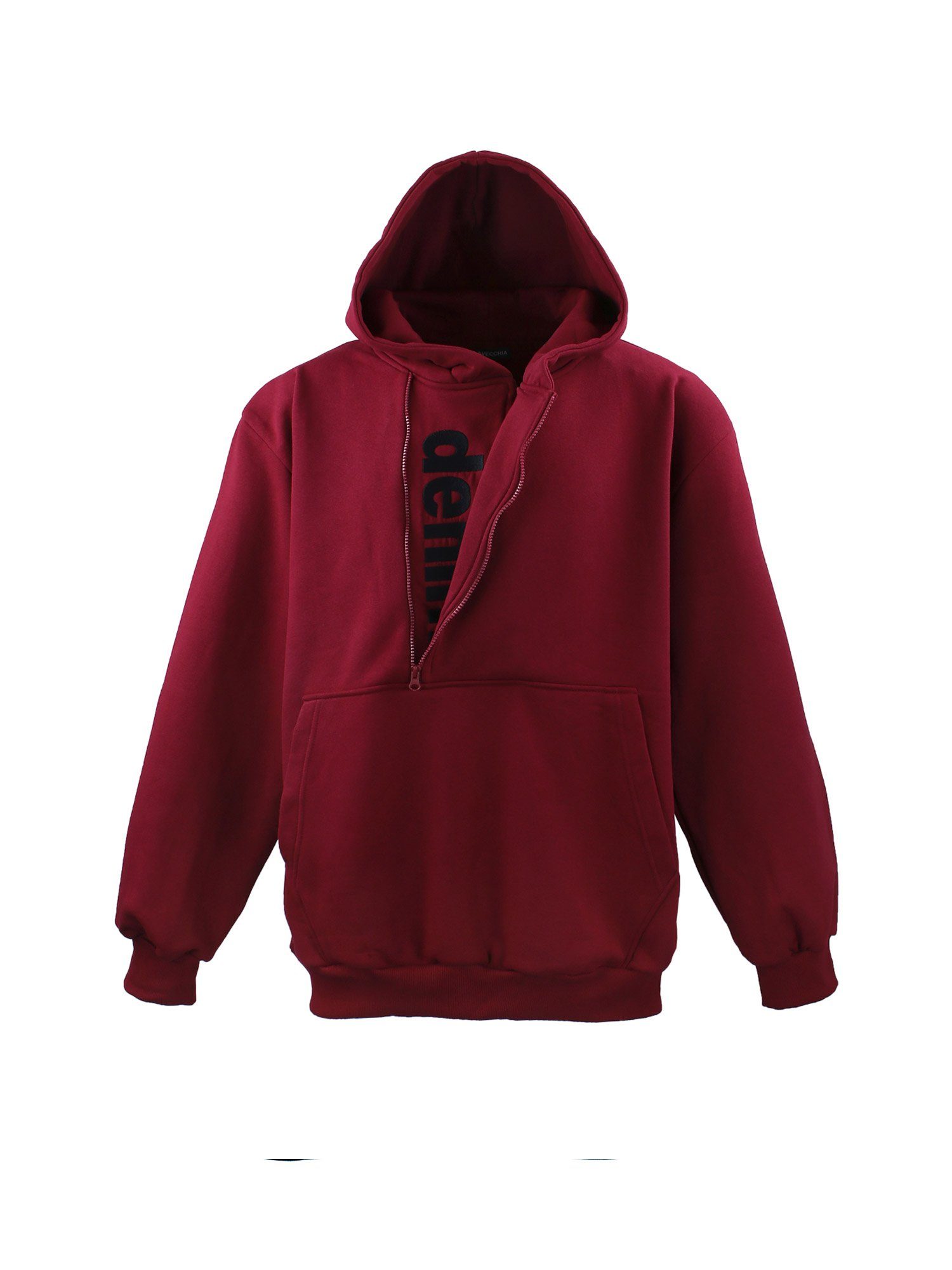 bordeaux Lavecchia Übergrößen LV-214 Kapuzensweatjacke Hoodie Herren Pullover Hoodie