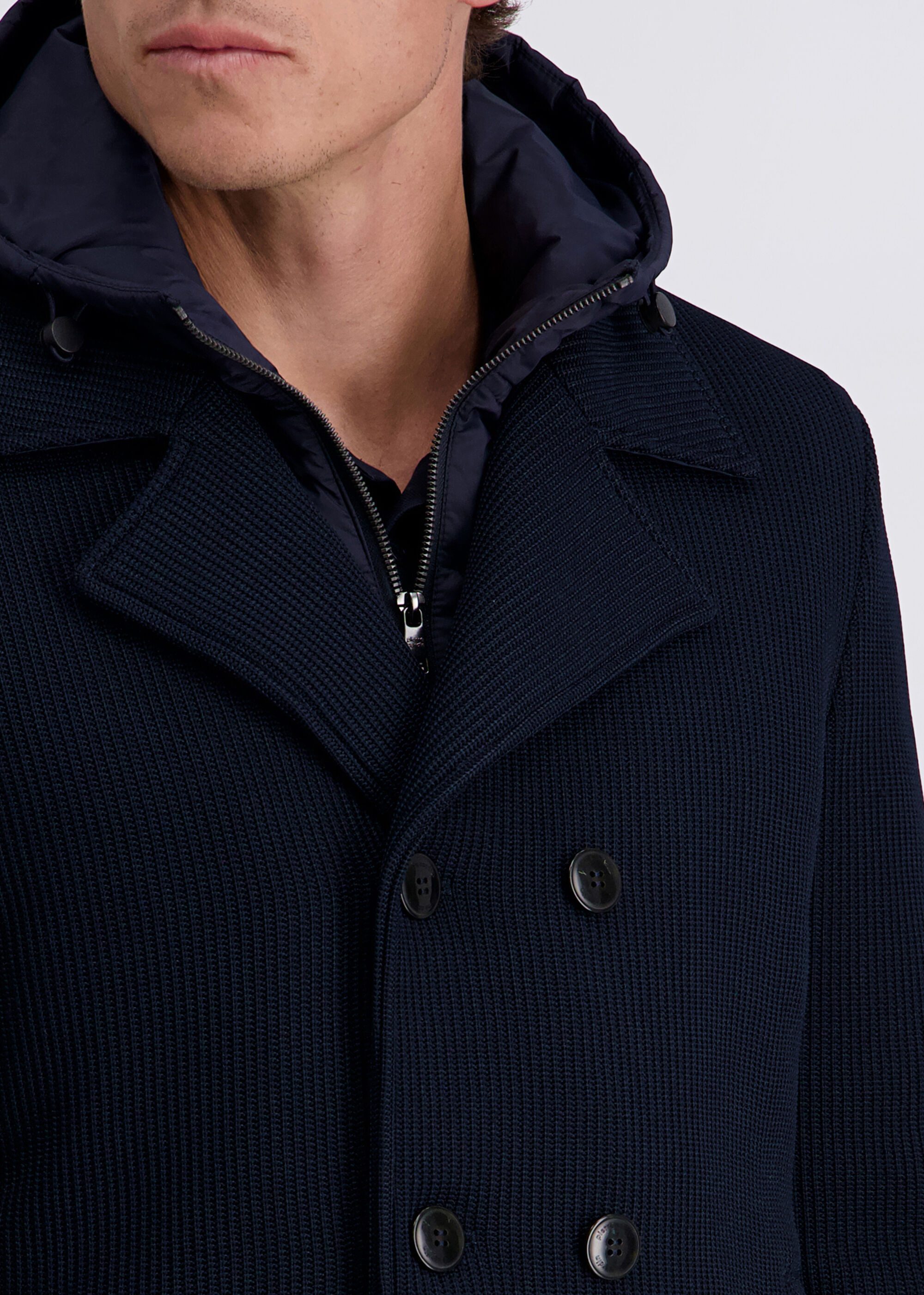 Pierre Cardin Winterjacke (1-St) mit Kerbkragen