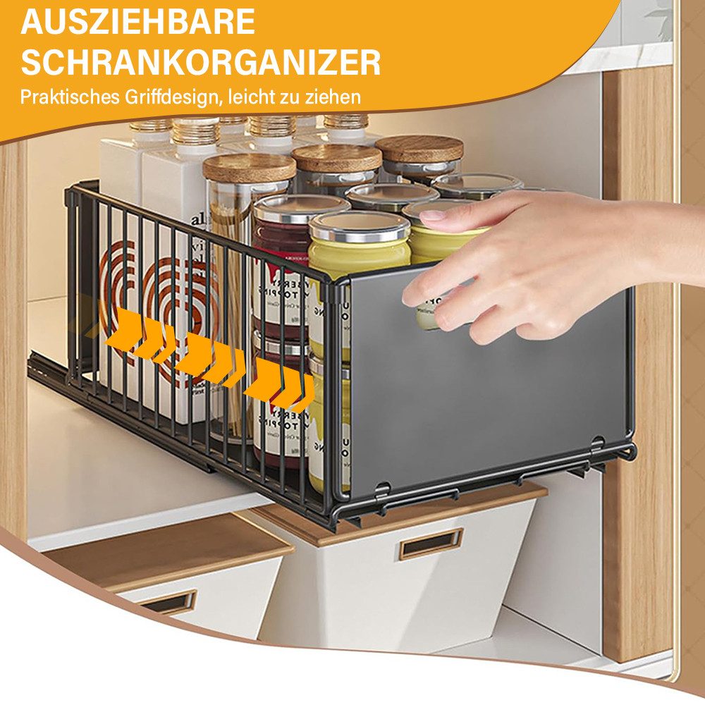 RWEUOQ Küchenorganizer-Set 2 Stück Ausziehbarer Schrank günstig online kaufen